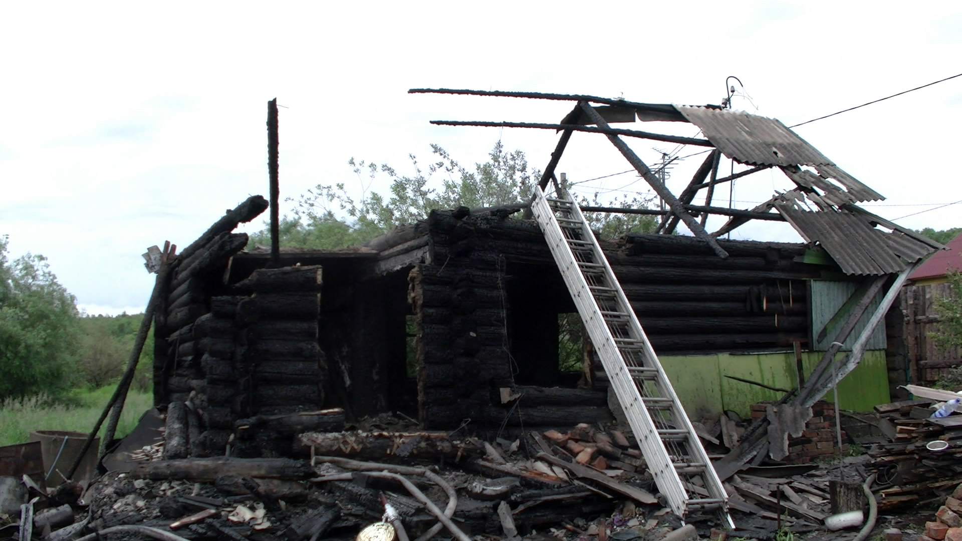 В посёлке Пивань сгорел жилой дом