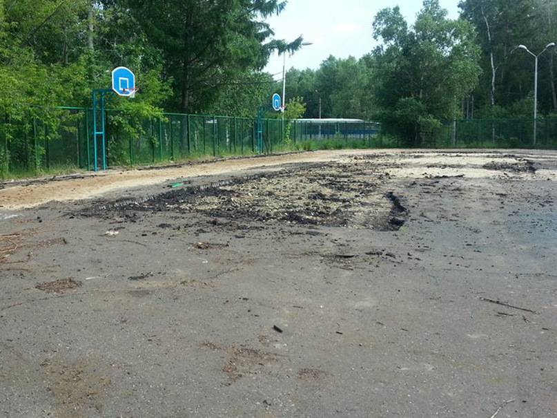 Открытие волейбольной и баскетбольной площадок в парке Гагарина перенесли