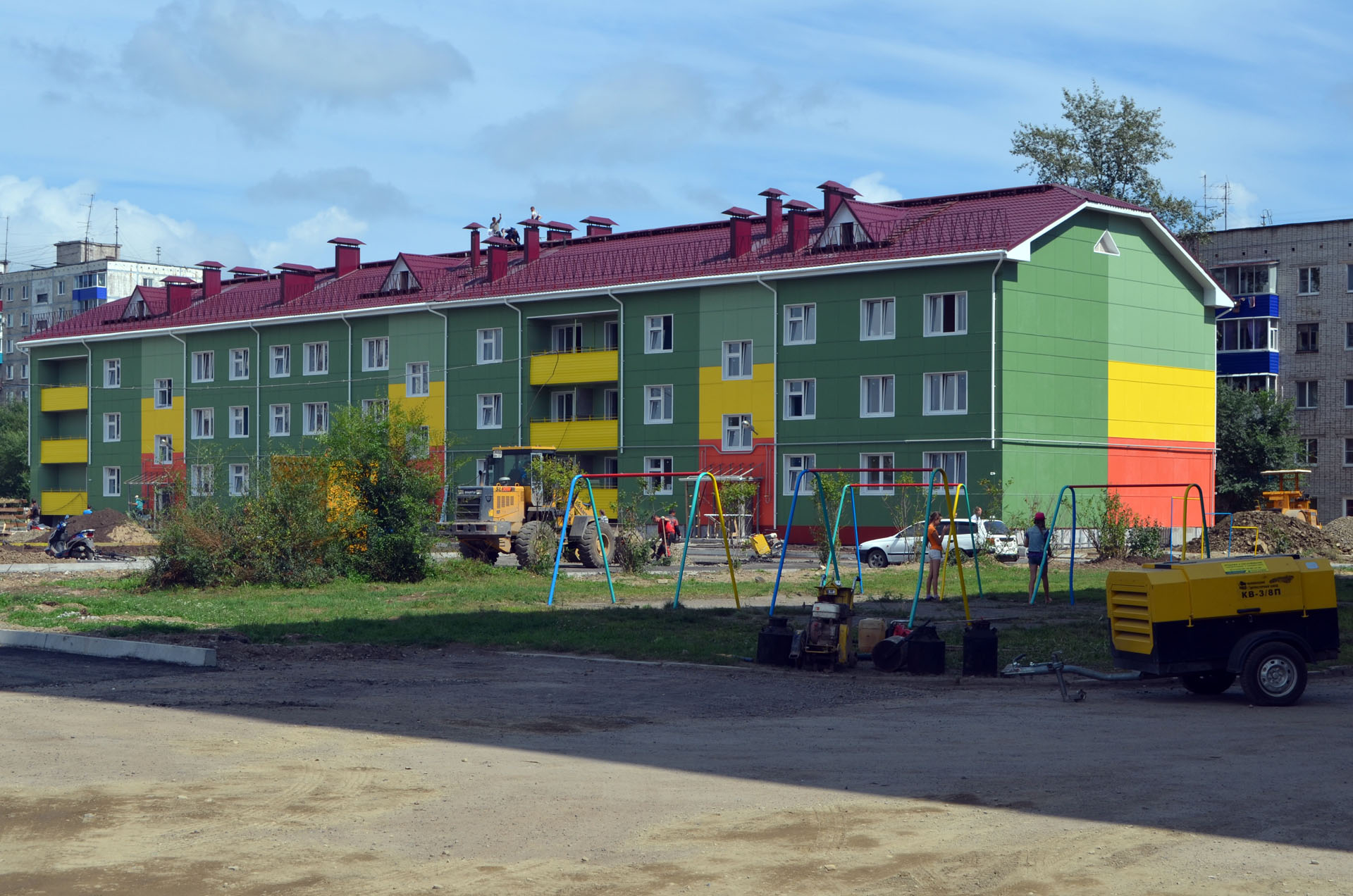 Завтра в Комсомольске введут в эксплуатацию два многоквартирных дома, возведённых для подтопленцев