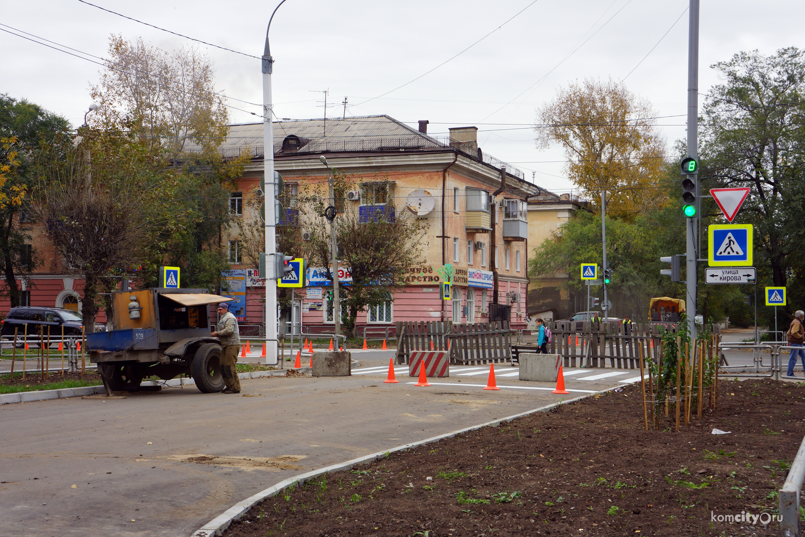 Режим работы светофора на перекрёстке Кирова и Комсомольской будет изменён