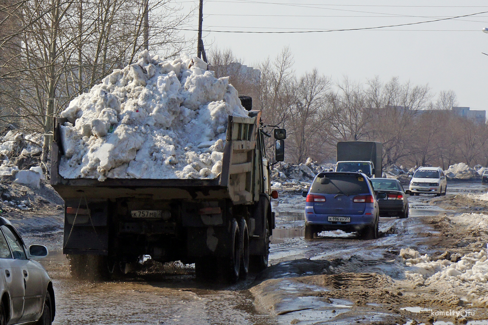 На 7 миллионов пополнили городской бюджет владельцы большегрузов, курсировавших в апреле по дорогам Комсомольска