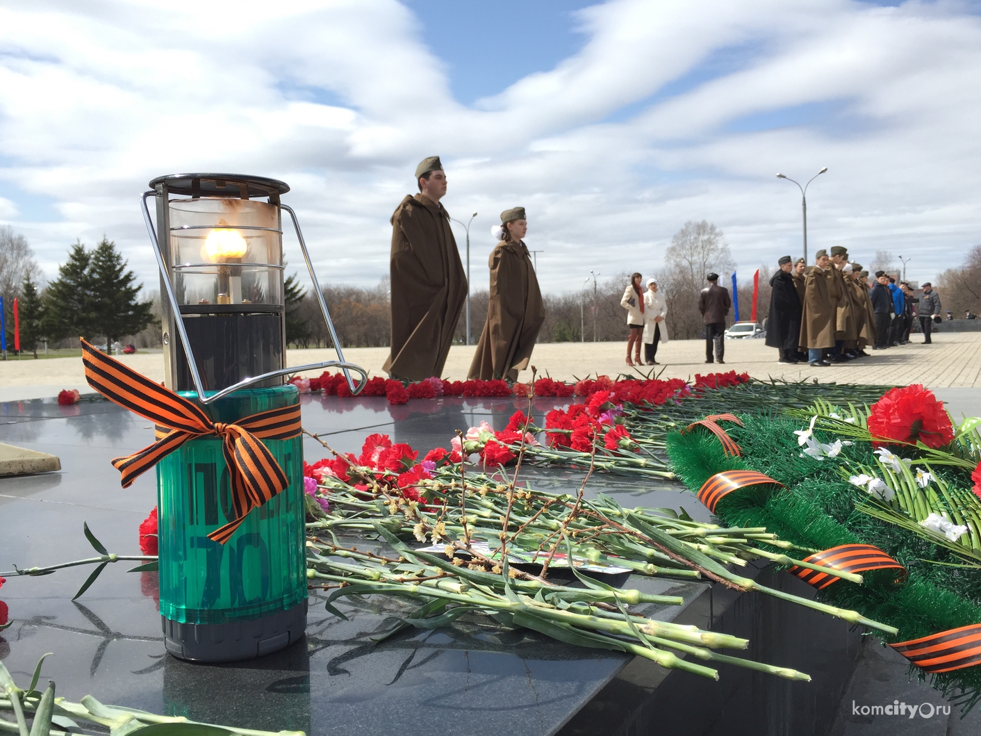 В Комсомольск привезли «Огонь Победы»