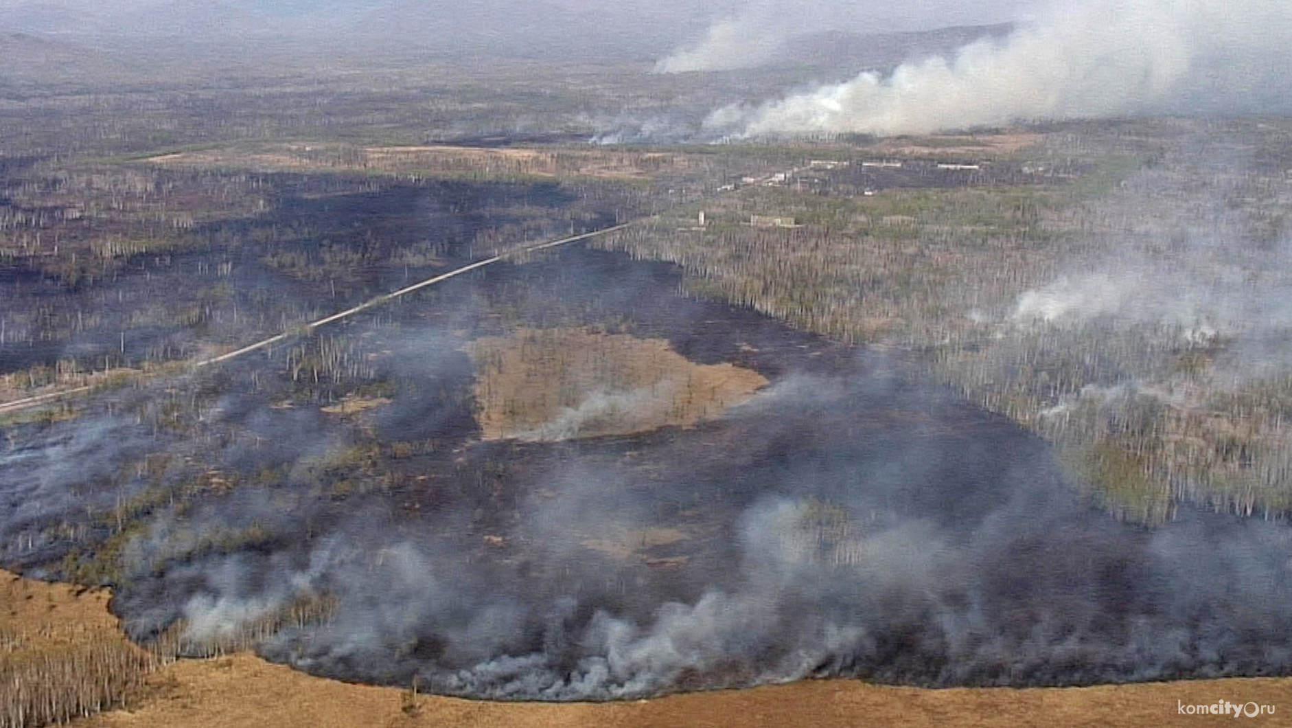 Четыре лесных пожара действуют на территории Хабаровского края