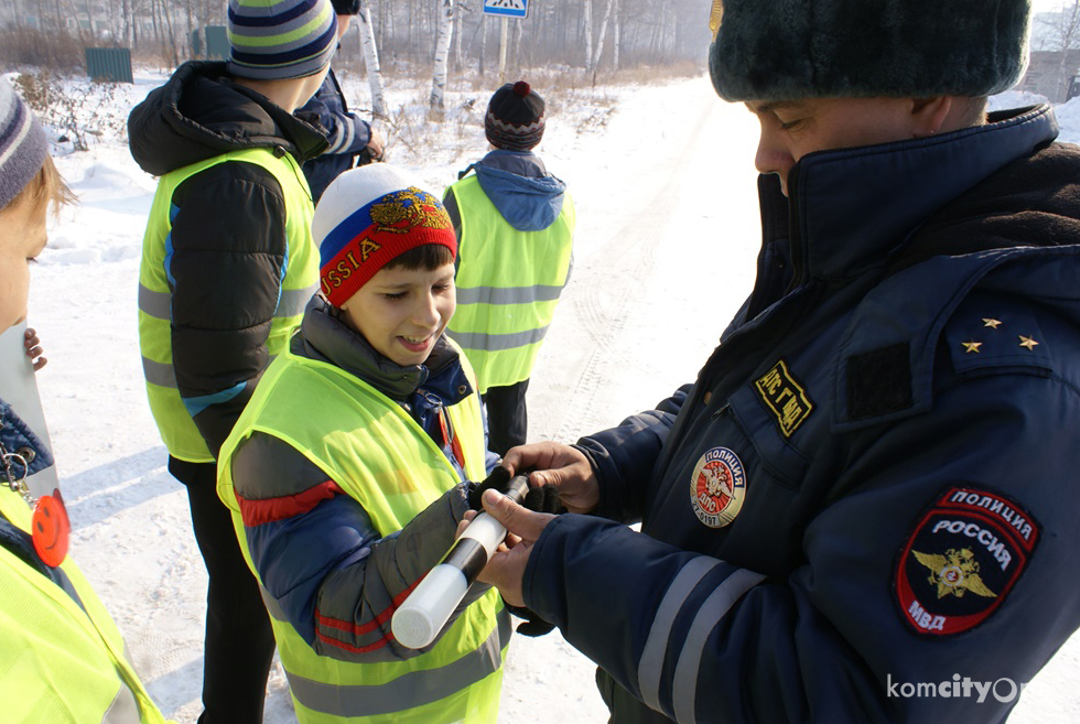 Госавтоинспекторы провели профилактическую акцию в Хурбинском детском доме