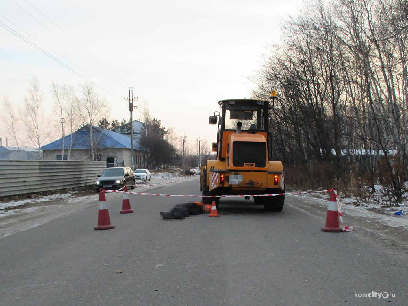 На Сортировке фронтальный погрузчик насмерть сбил человека