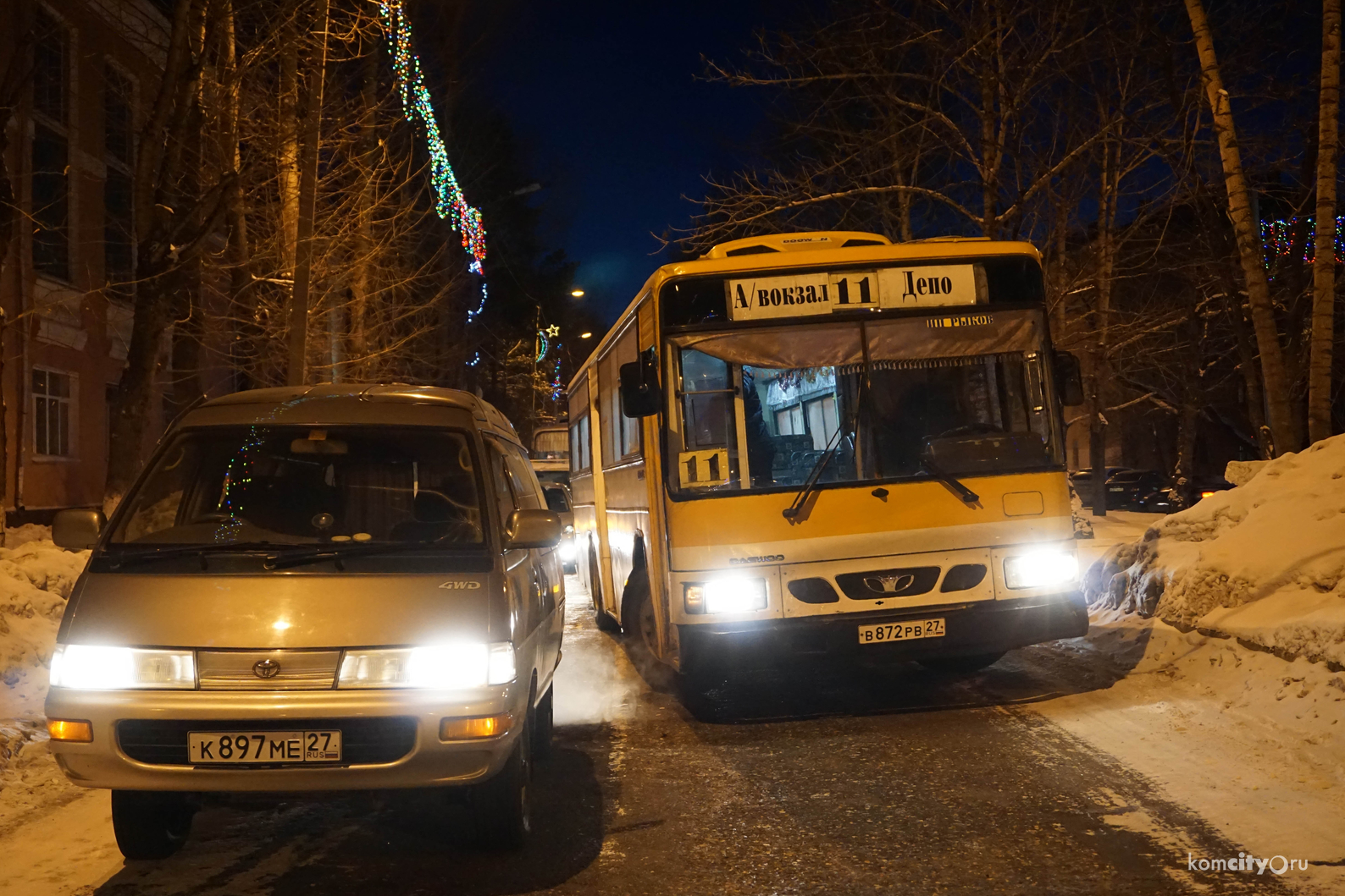 Из-за двух аварий на Аллее Труда было частично перекрыто движение