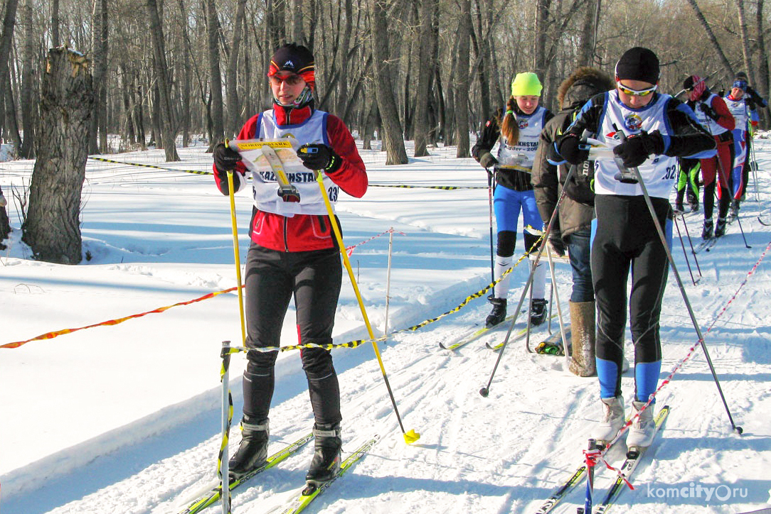 Комсомольчане — в лидерах краевого чемпионата по спортивному ориентированию на лыжах