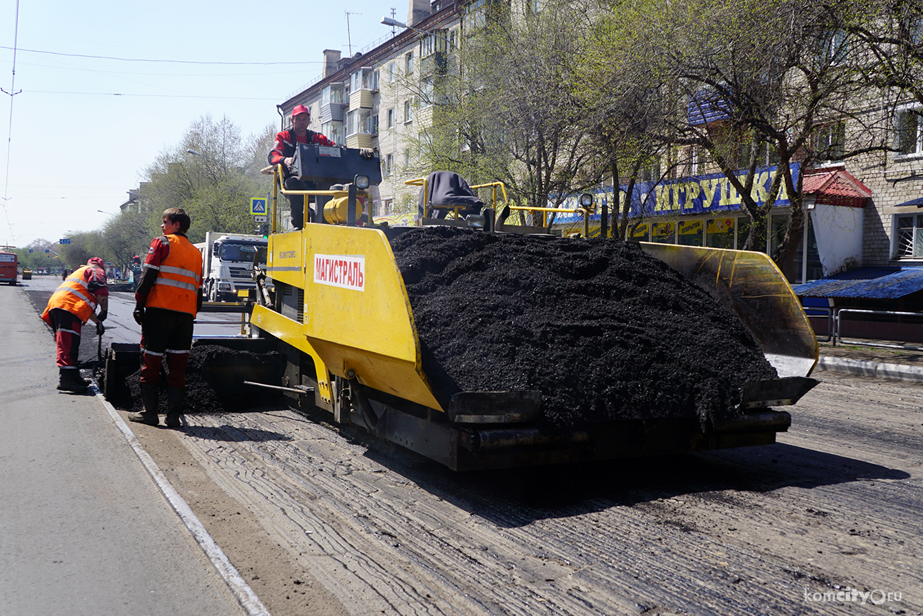 Ремонтные работы переместились на вторую половину проспекта Ленина