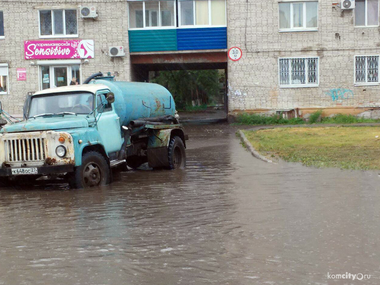 Комсомольск пережил непогоду без серьёзных эксцессов