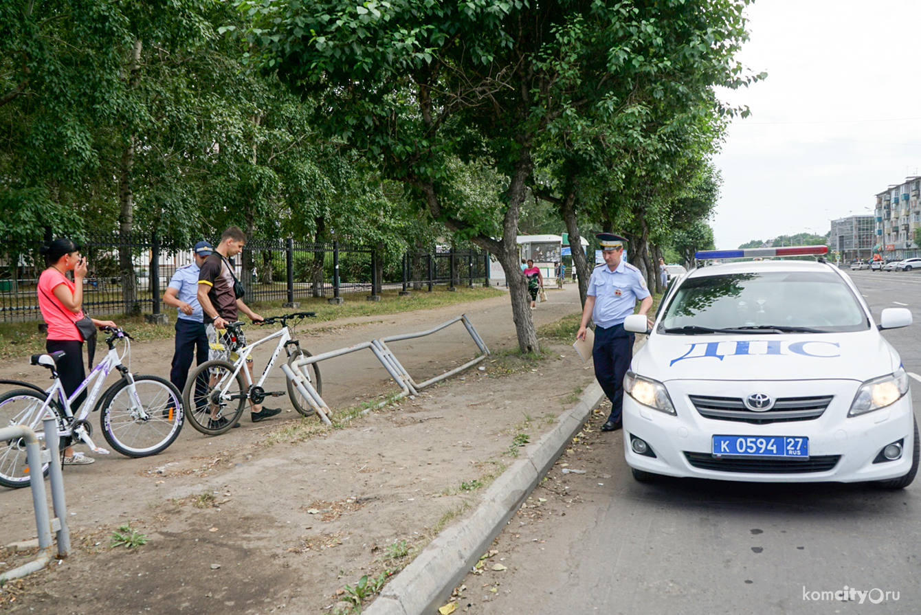 В Комсомольске провели рейды по выявлению велосипедистов-нарушителей