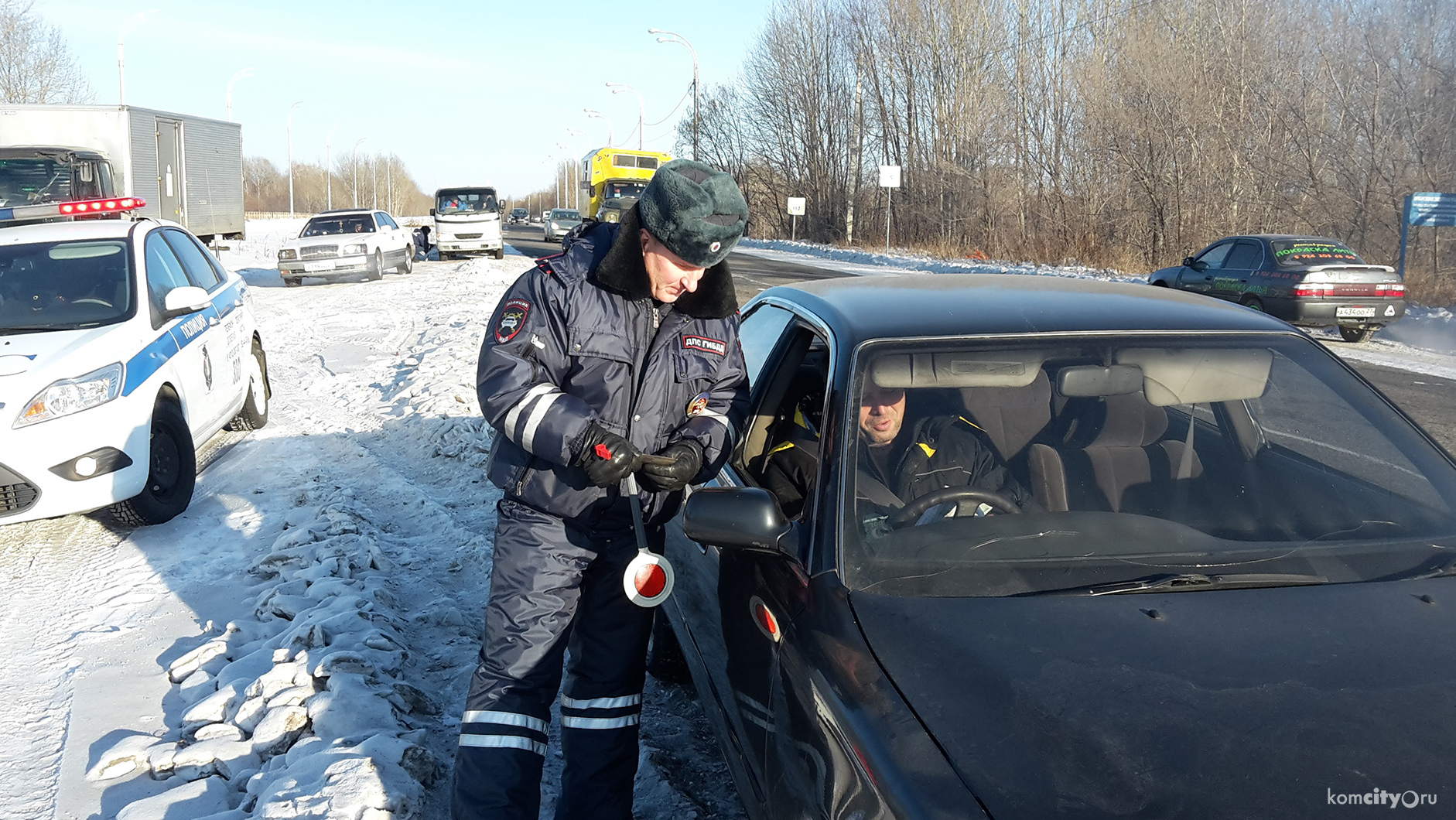 В ходе рейдового мероприятия сотрудники ГИБДД выявили двух бесправных водителей