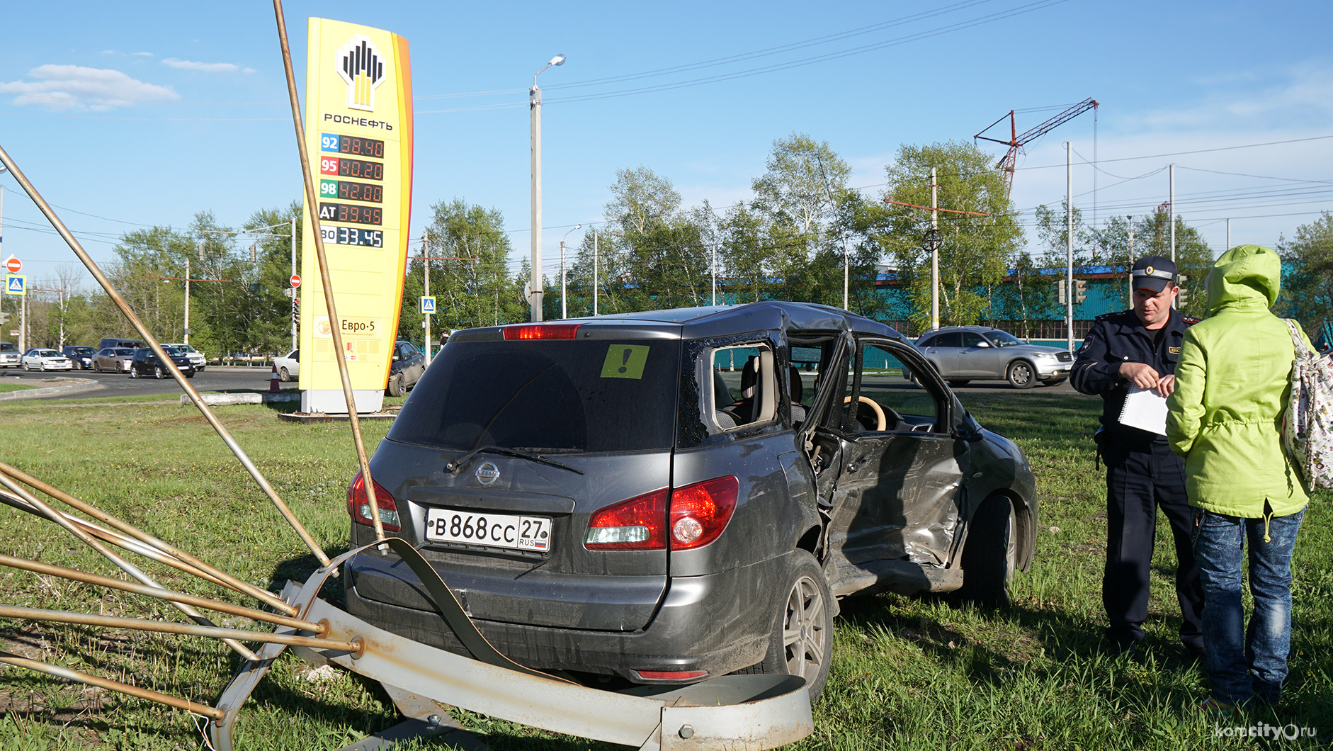 На Комшоссе «Кроун» протаранил «Вингроуд», есть пострадавшие