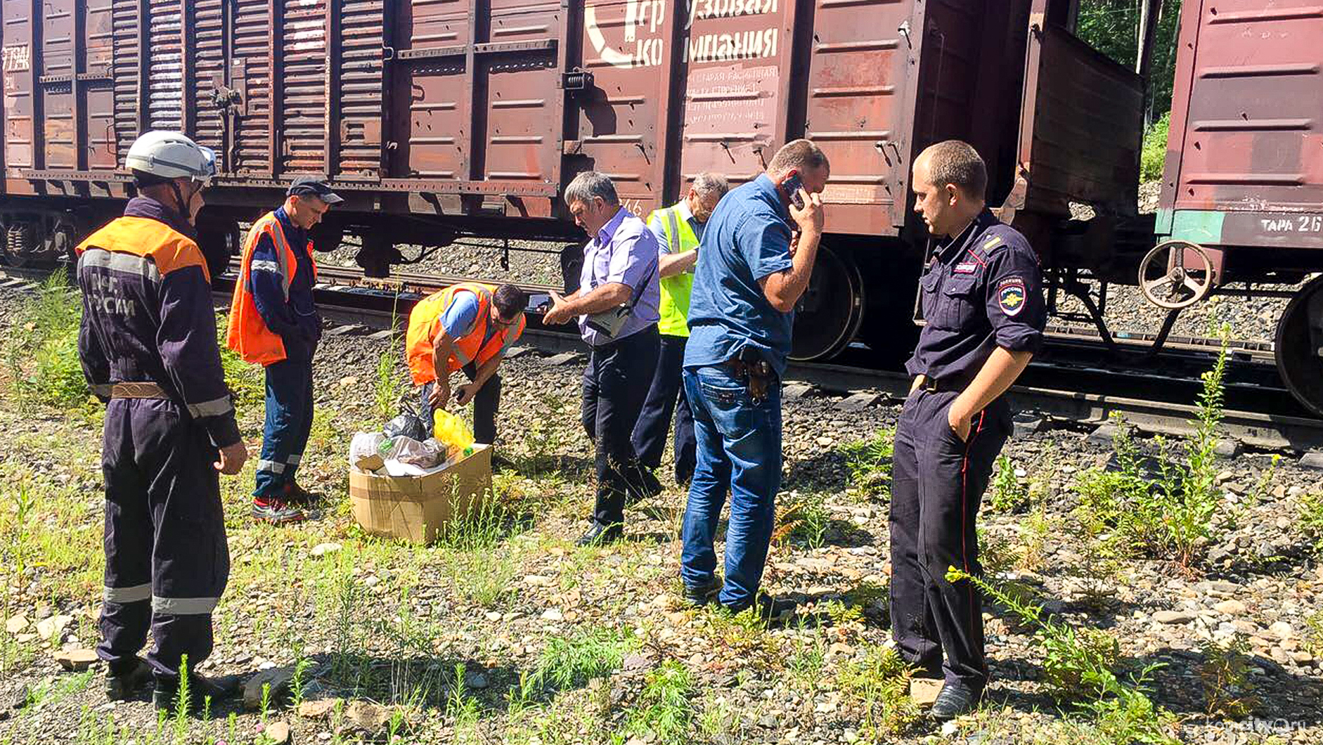 Спецслужбы «обезвредили» подозрительную коробку с мусором, оставленную в поезде