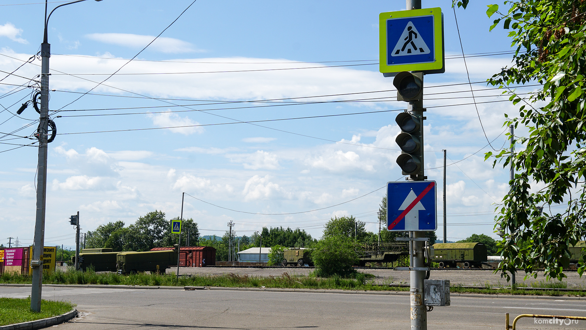 После ливня в Комсомольске традиционно вышла из строя часть светофоров