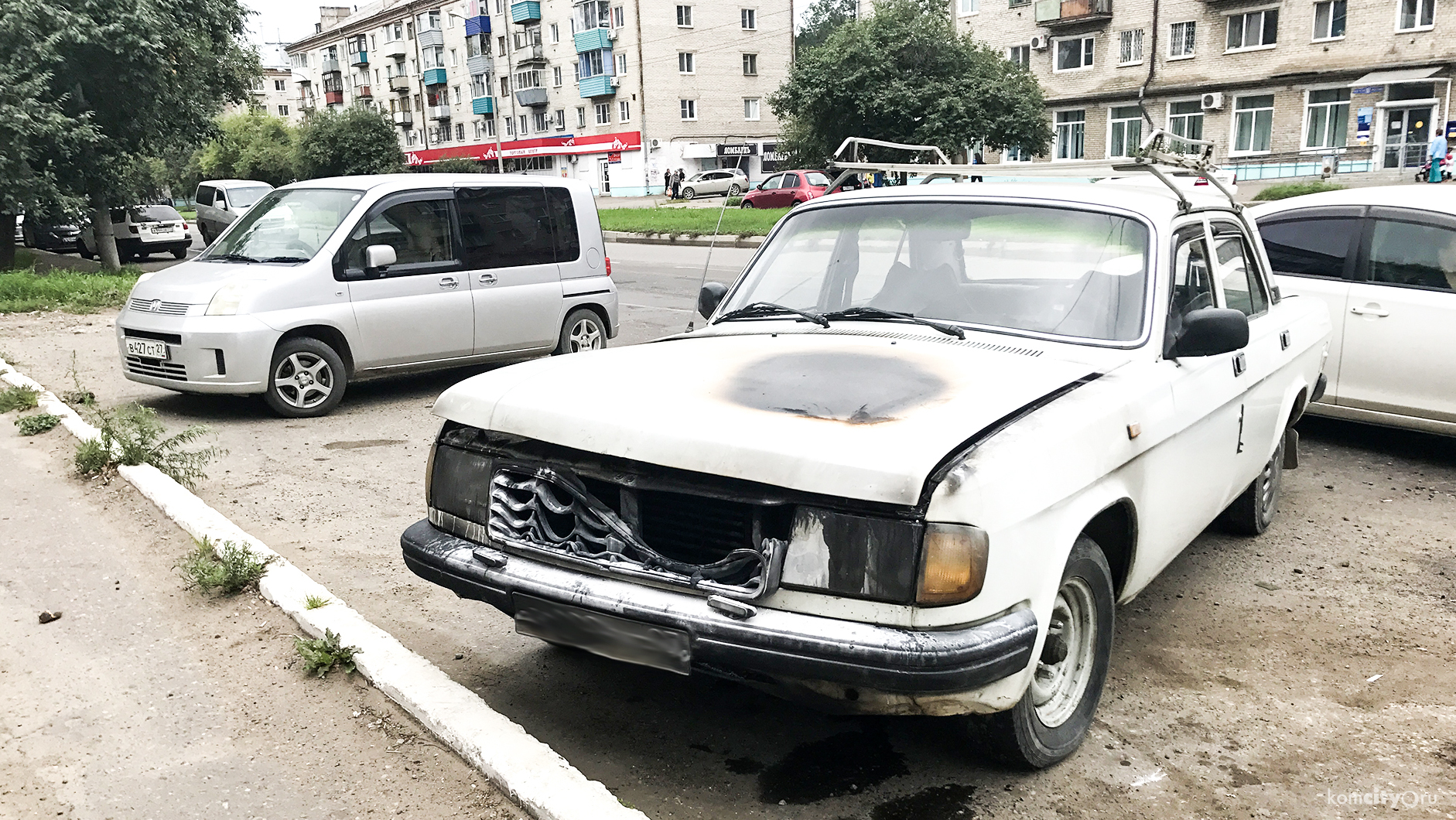 На Интернациональном «подгорела» старенькая Волга