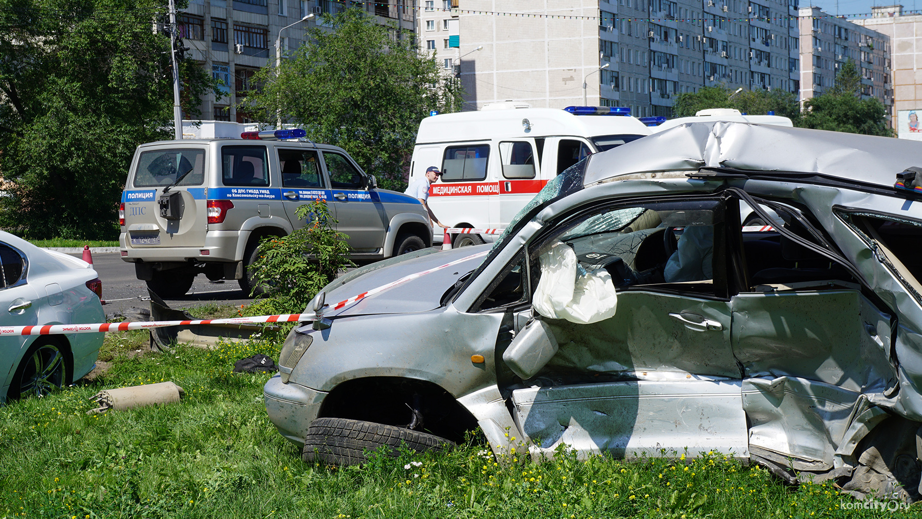 Трое человек пострадало в аварии на перекрёстке Дворцовый — Победы