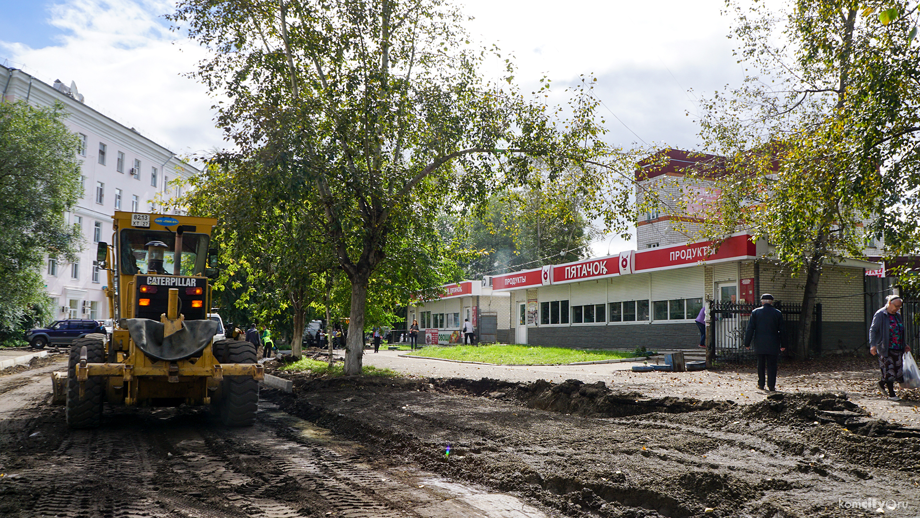 Подрядчик не успел завершить ремонт улицы Котовского в срок из-за дождливой погоды