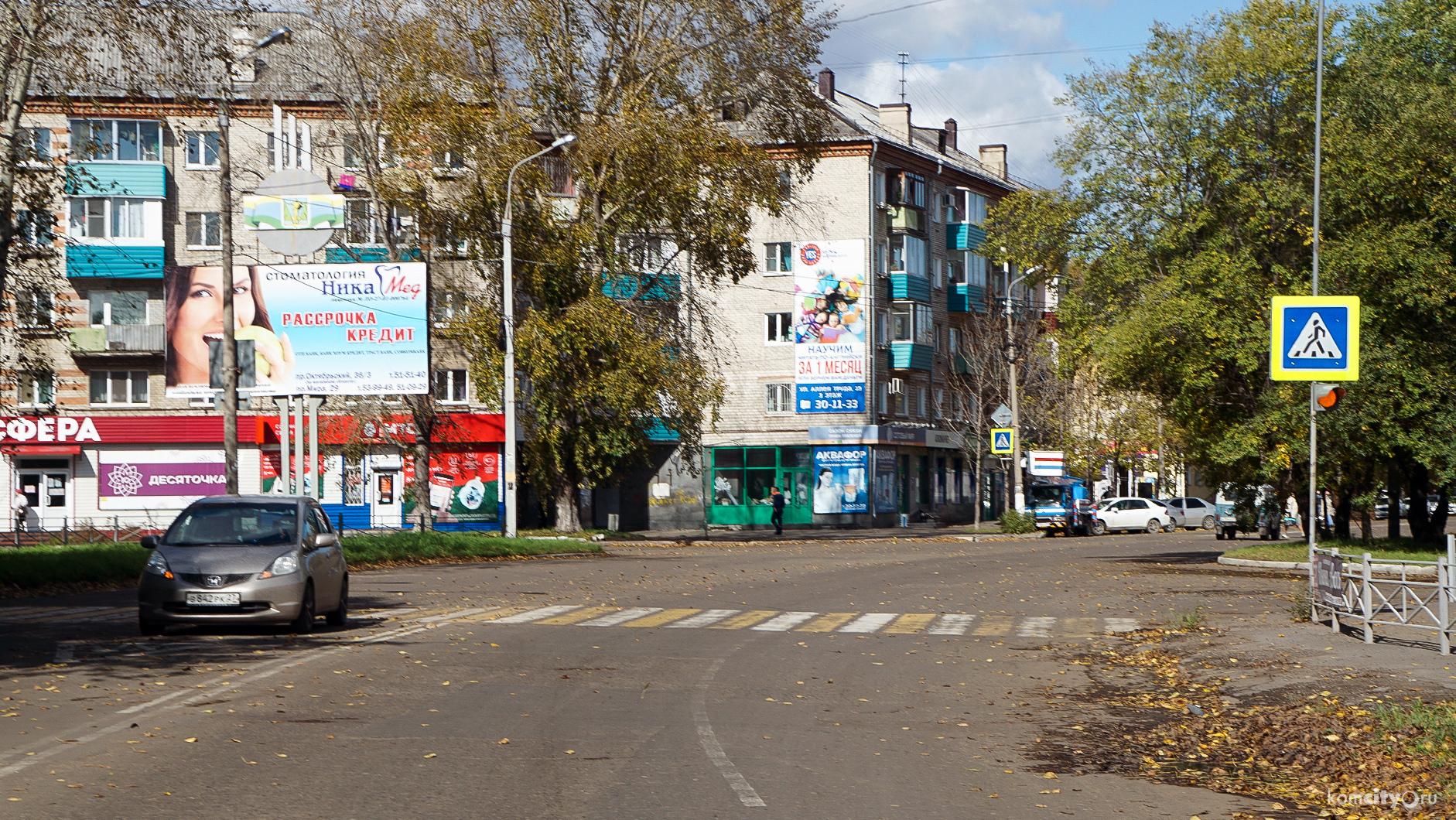 На проспекте Октябрьском «Хонда» сбила женщину, переходившую дорогу по «зебре»