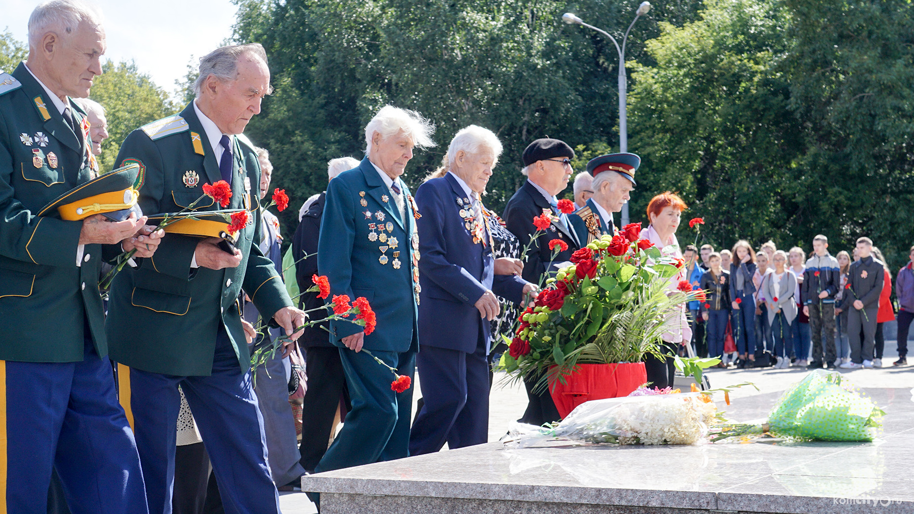 В рамках торжественной церемонии на Мемориальном комплексе вспомнили погибших во Второй мировой войне