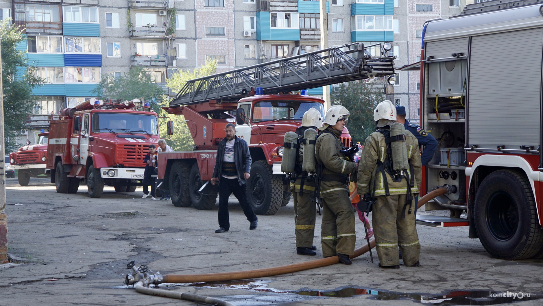 В результате пожара в малосемейке пострадала женщина