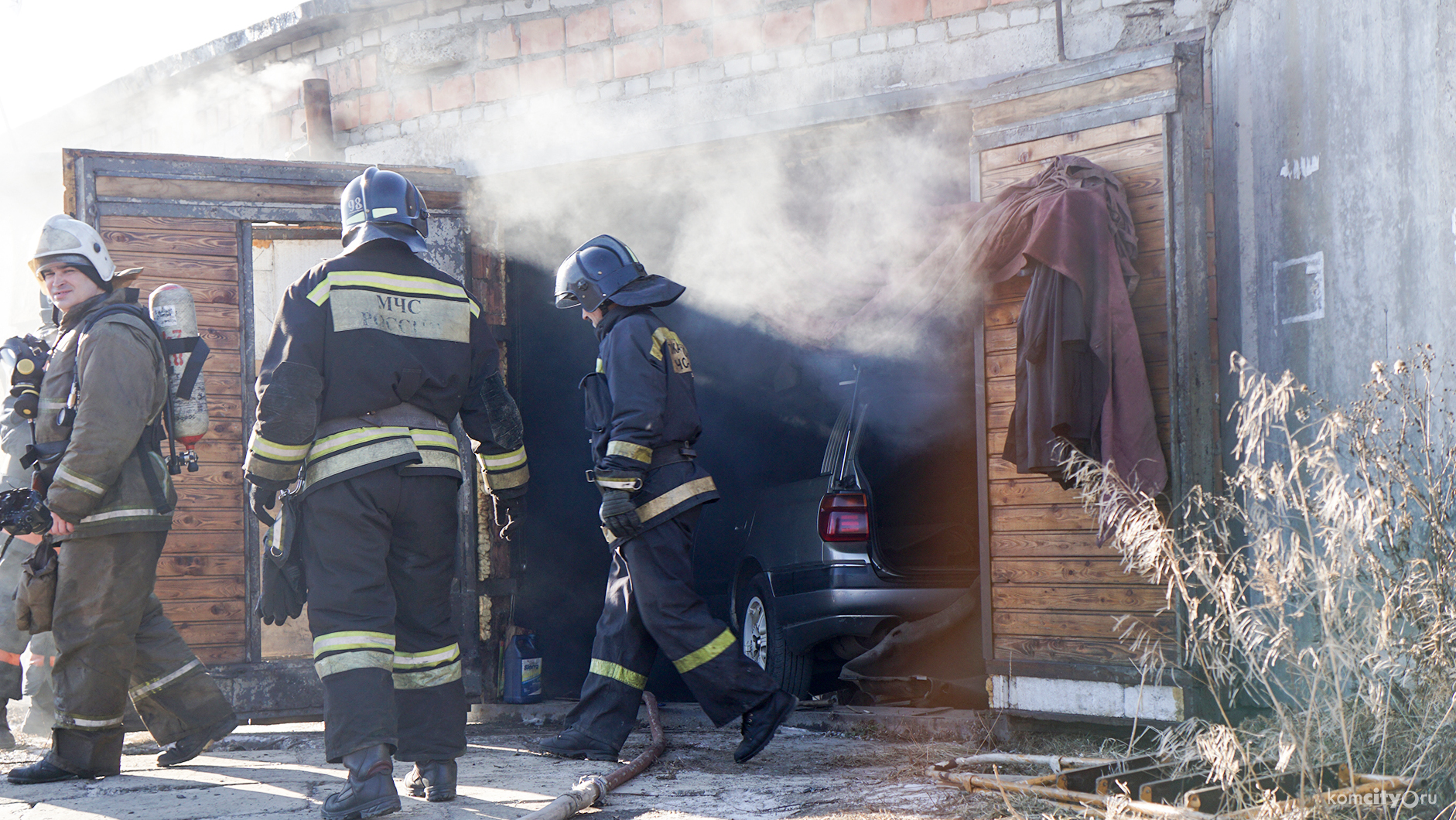 Огнеборцы ликвидировали возгорание в автокооперативе «Энергетик»