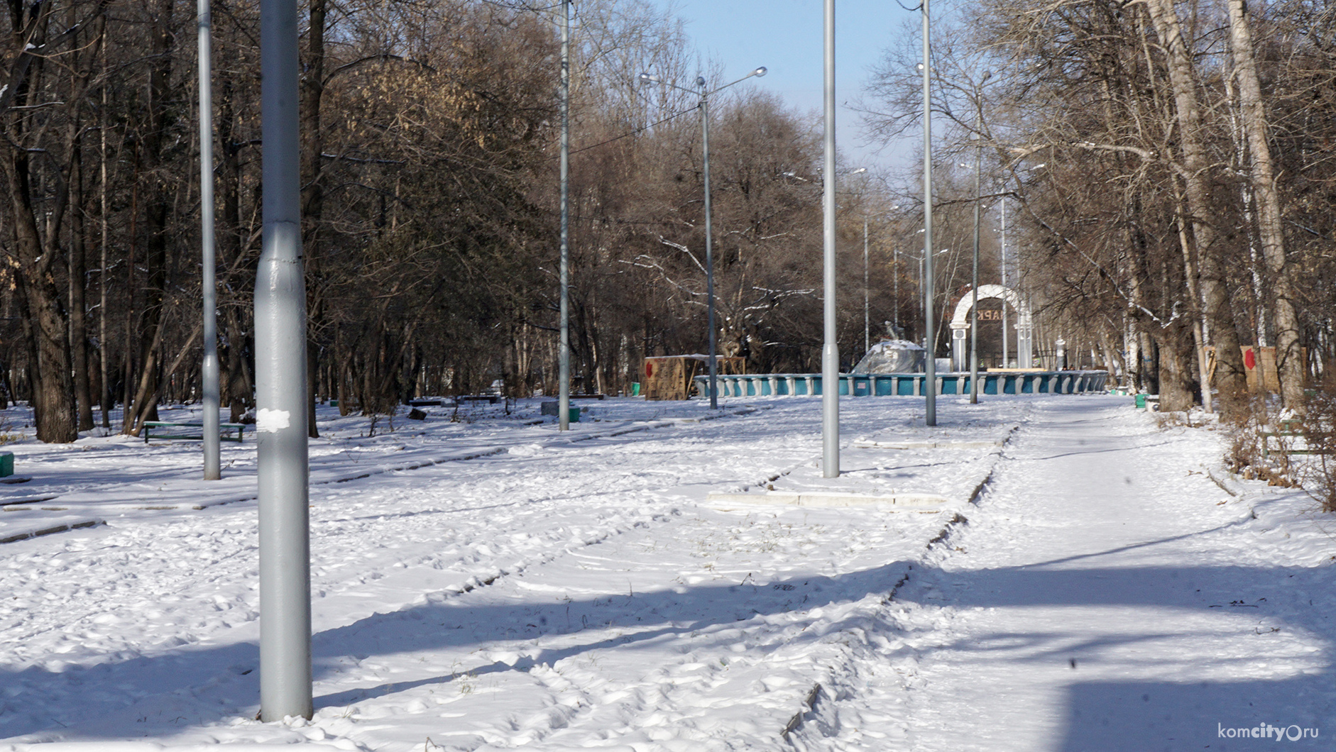 Ещё один каток зальют в Комсомольске — на этот раз в парке Судостроителей