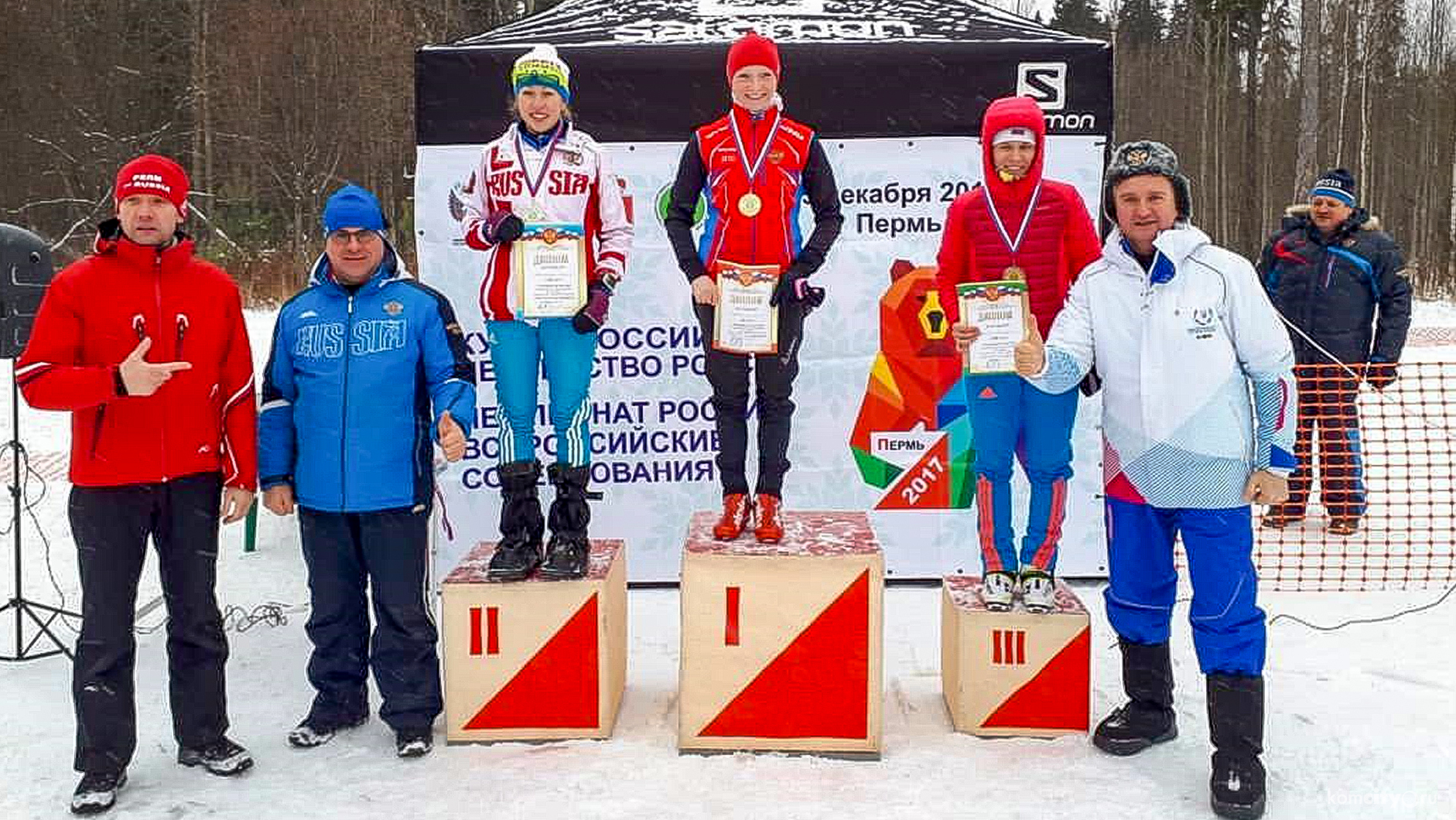 Ещё четыре медали завоевали комсомольчане на чемпионате и первенстве России по лыжному ориентированию