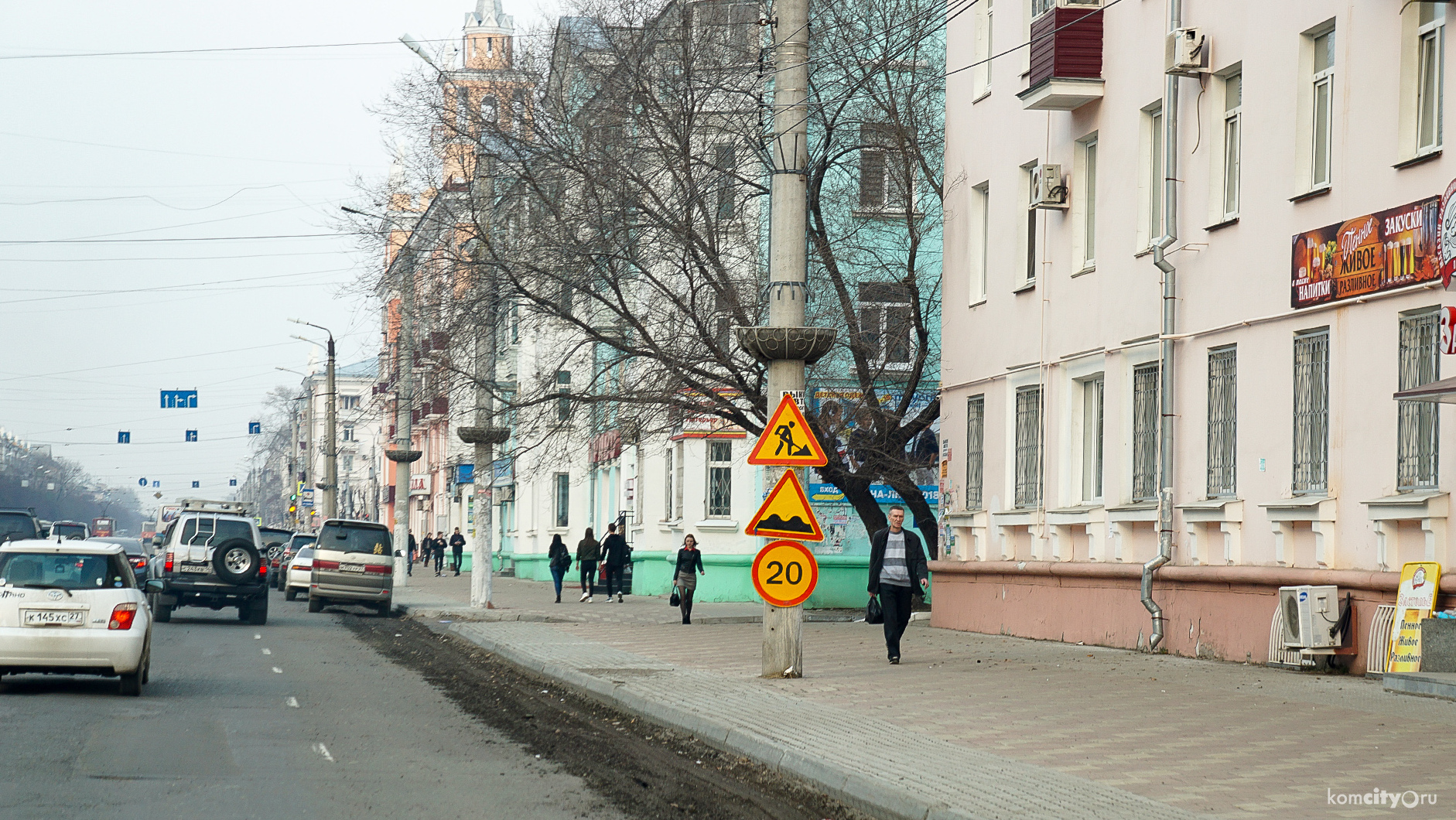 «Дорожники» приступили к текущему ремонту проспекта Ленина