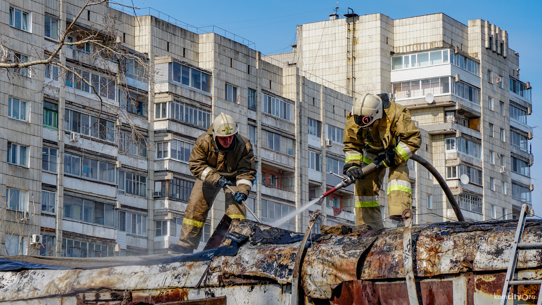 За неделю в Комсомольске дважды тушили пожары на объектах Долгосрочного плана развития