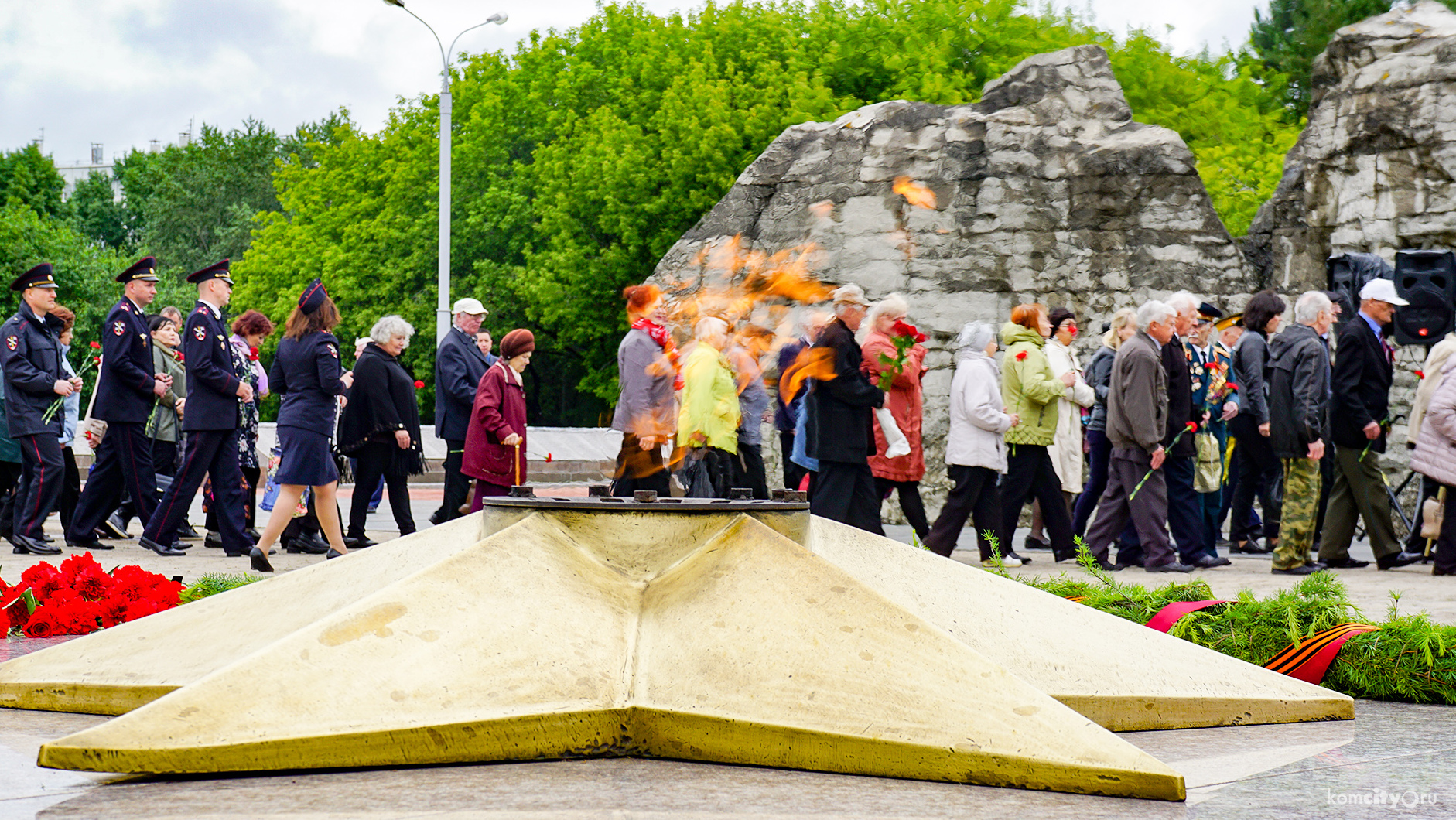 На Мемориальном комплексе возложили цветы в память о дне начала Великой Отечественной войны