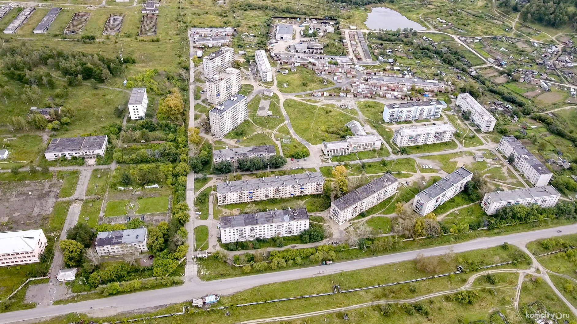 В Таёжке осветят одну из улиц бывшего военного городка