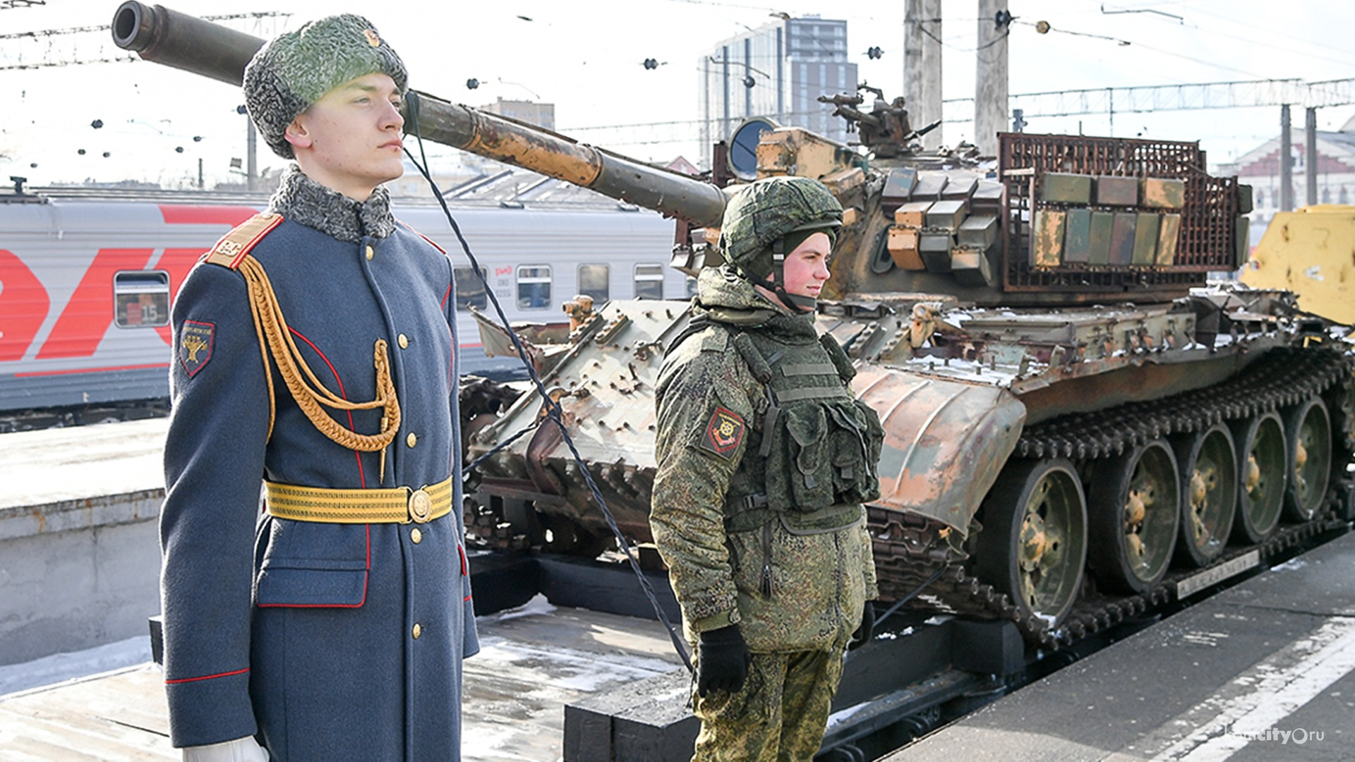 Поезд с трофейным оружием сирийских боевиков приедет в Комсомольск