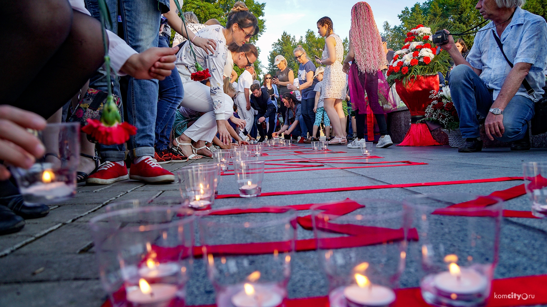 Акцию «Свеча памяти» провели в Комсомольске в годовщину начала Великой Отечественной войны