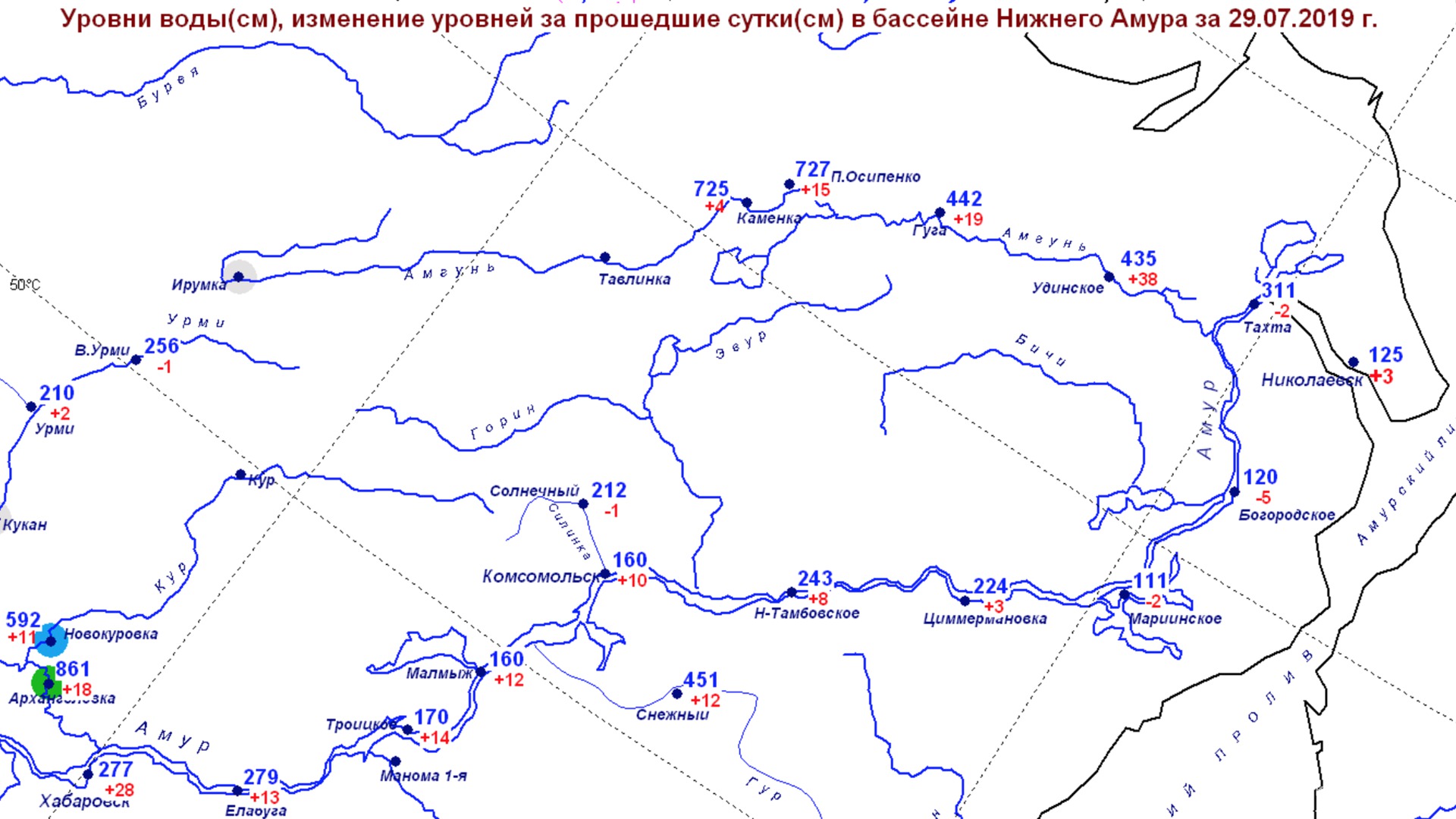 На Амуре у Комсомольска начался подъём воды