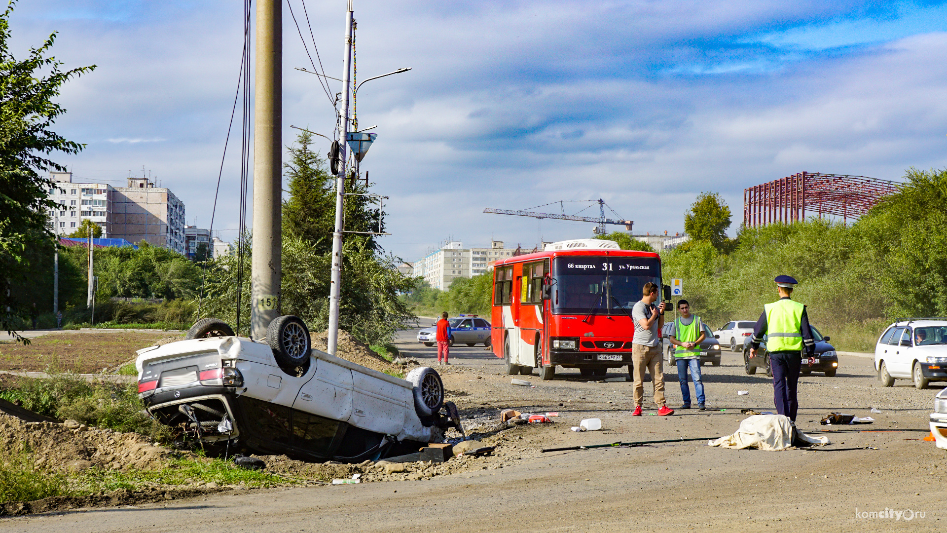 Озвучены подробности ДТП на пр. Победы: Авария стала следствием потасовки водителя и пассажира