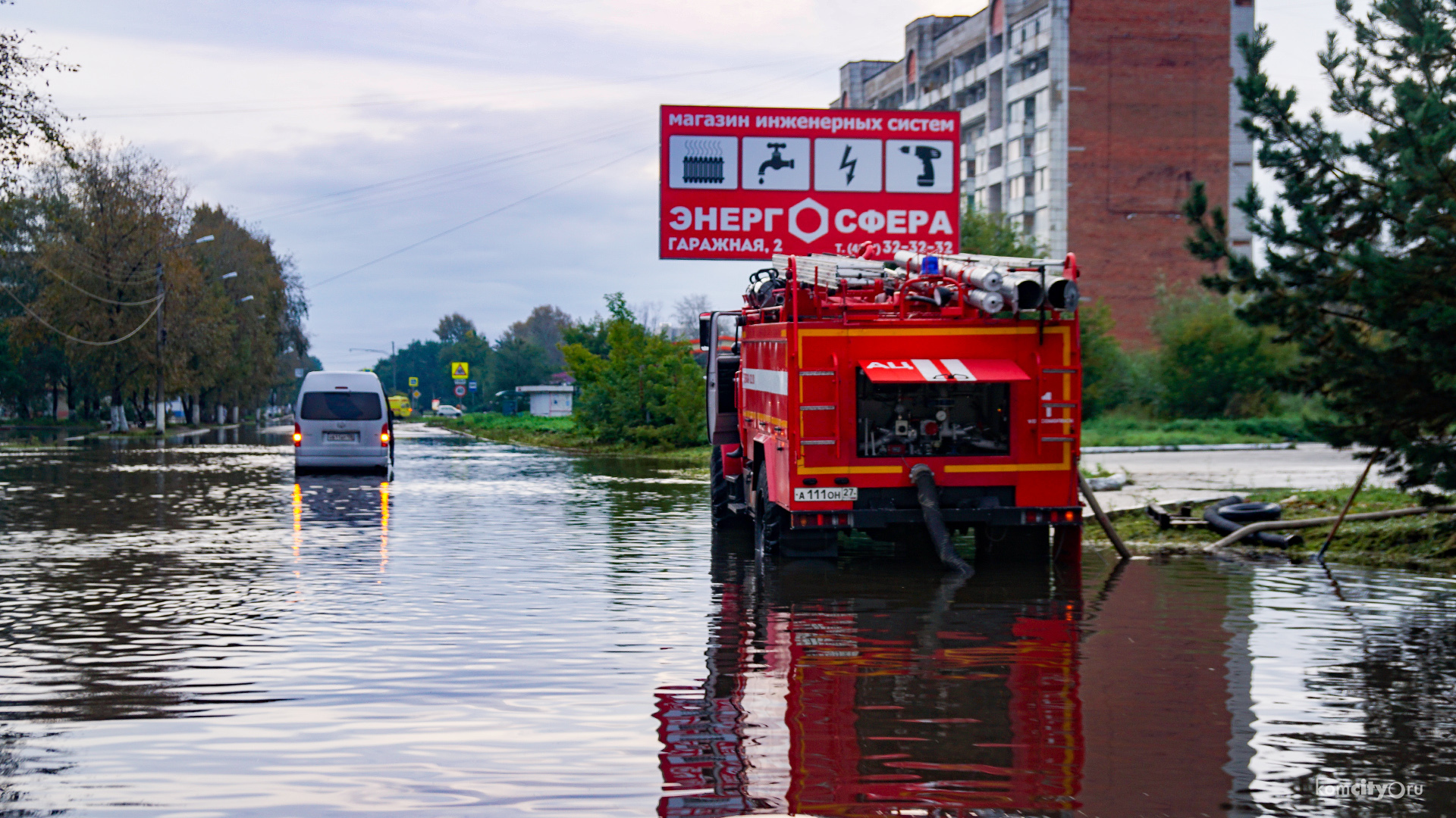 Последствия ливня: вода ушла, но несколько улиц всё ещё затоплены