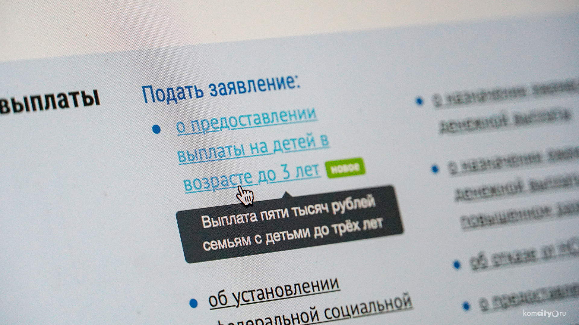 Как подать заявление на 5-тысячную выплату на детей до 3-х лет? Инструкция