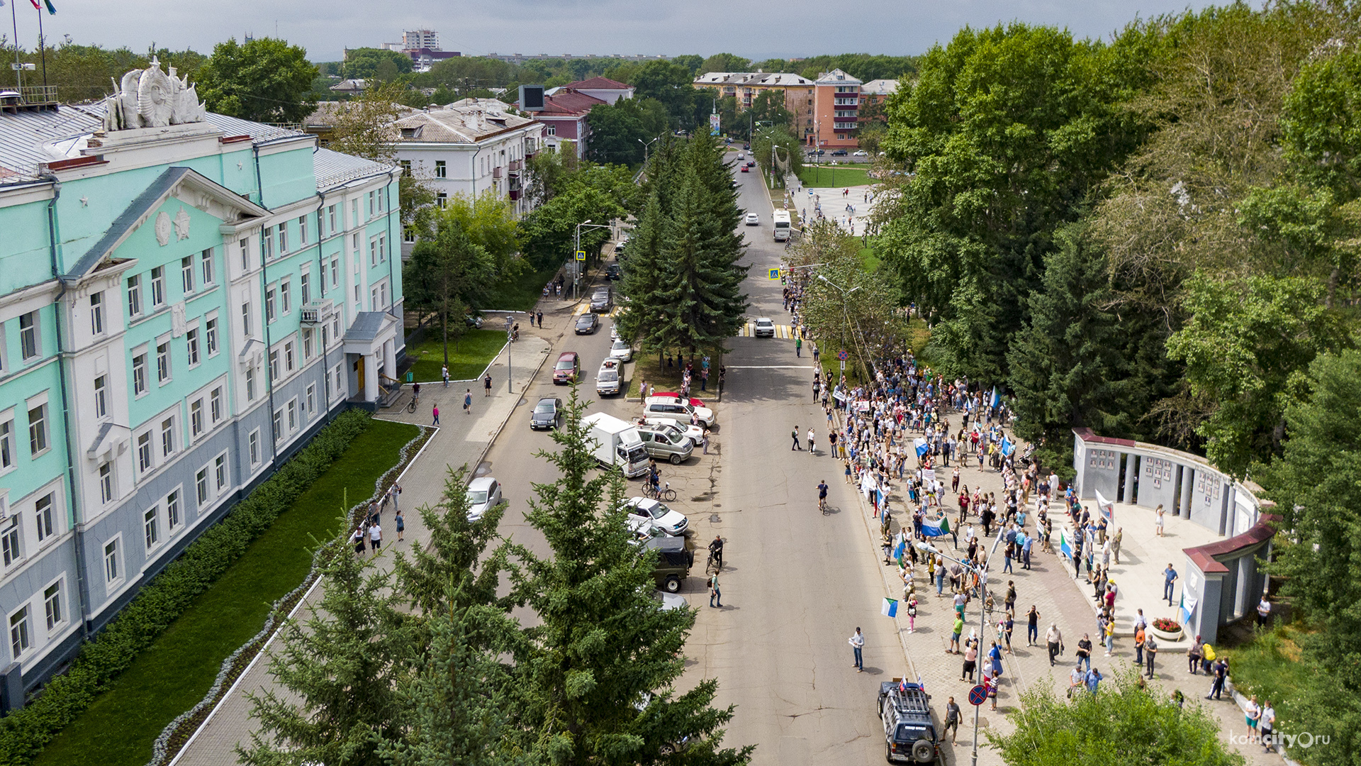 Шествие и митинг за Фургала 18 июля — Видео от Komcity.ru