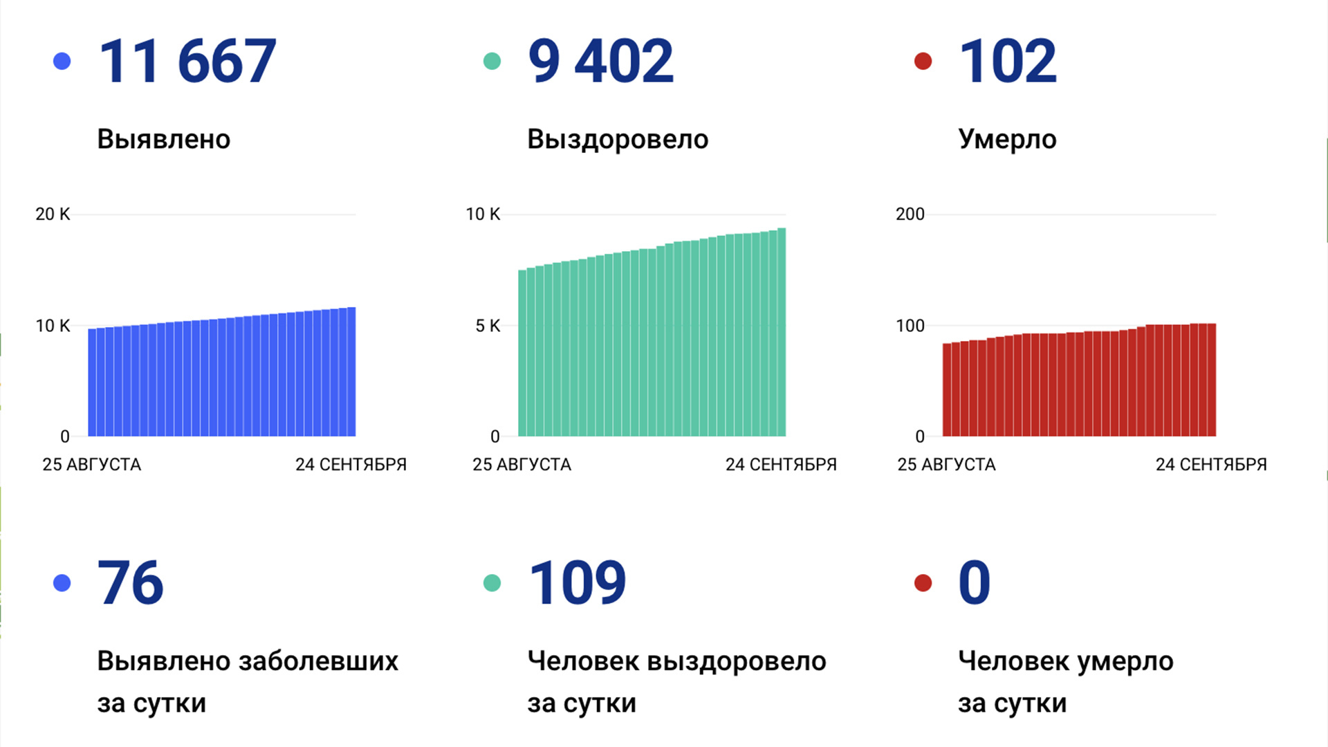 Ещё 76 новых случаев коронавируса подтвердили за сутки в Хабаровском крае