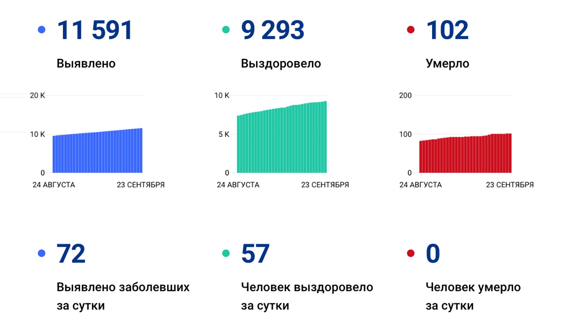 Ещё 72 новых случая коронавируса подтвердили за сутки в Хабаровском крае