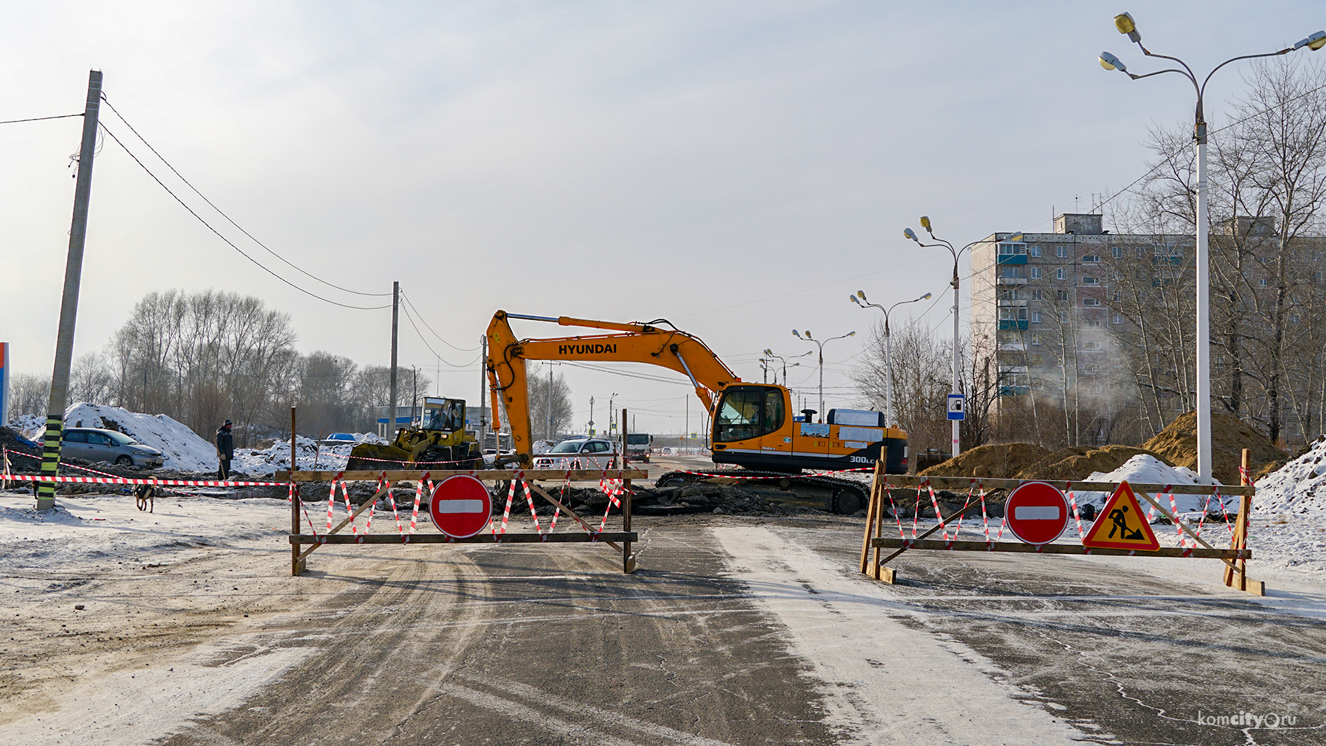 Улицу Дзержинского перекрыли на три дня