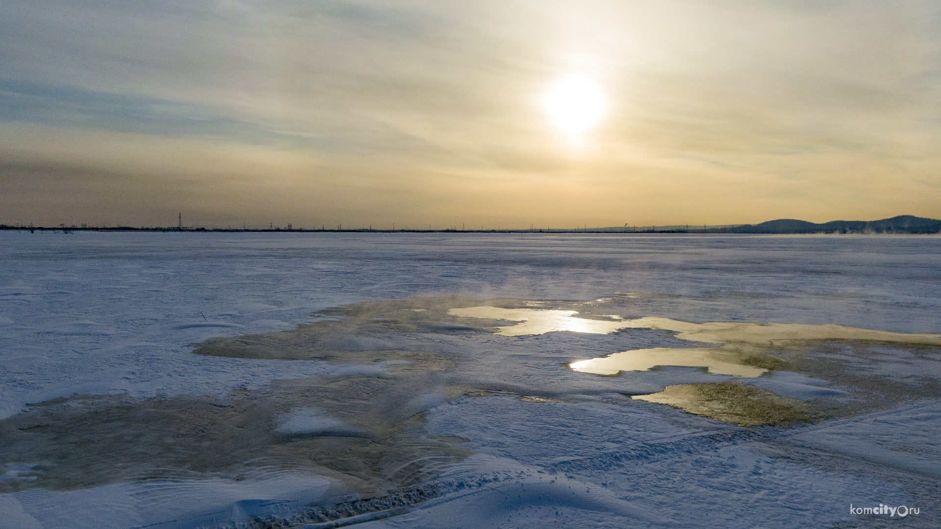 На озере Мылка появились участки открытой воды — спасатели предупреждают об их опасности