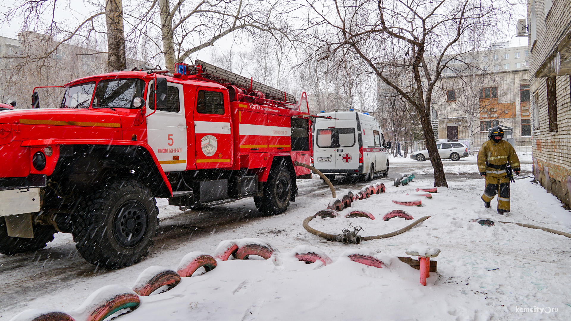 Два человека пострадали в результате пожара на улице Калинина