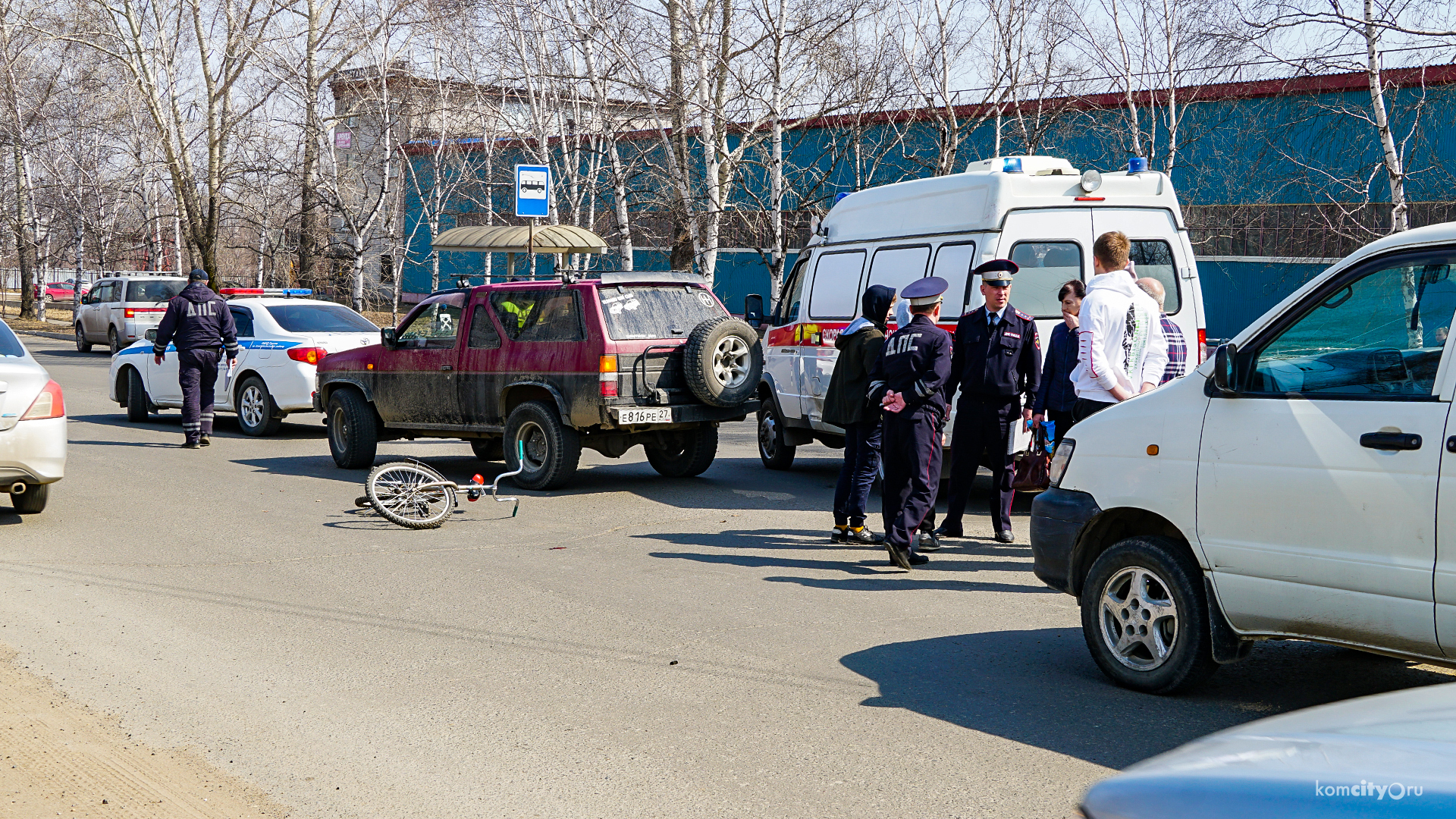 На Комшоссе сбили несовершеннолетнего велосипедиста