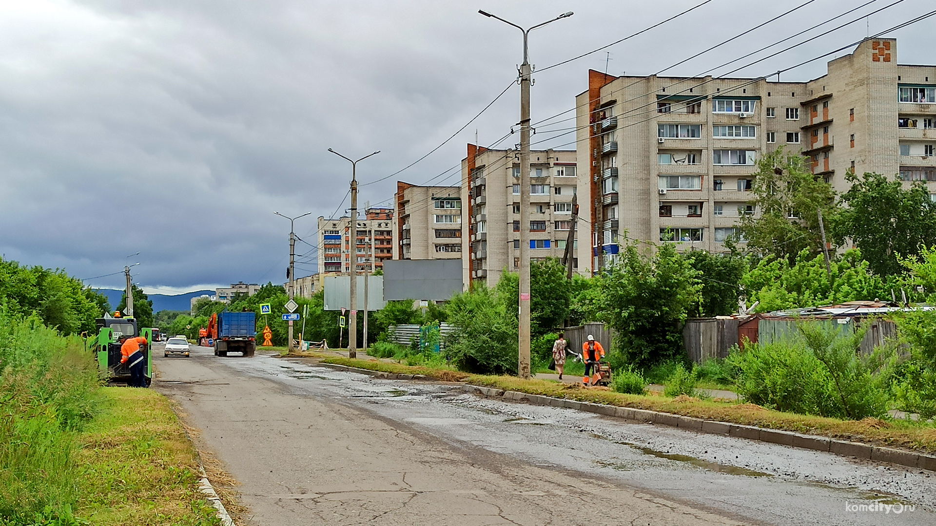 Сегодня Лазо от Щорса до Московского перекроют, здесь будут укладывать асфальт