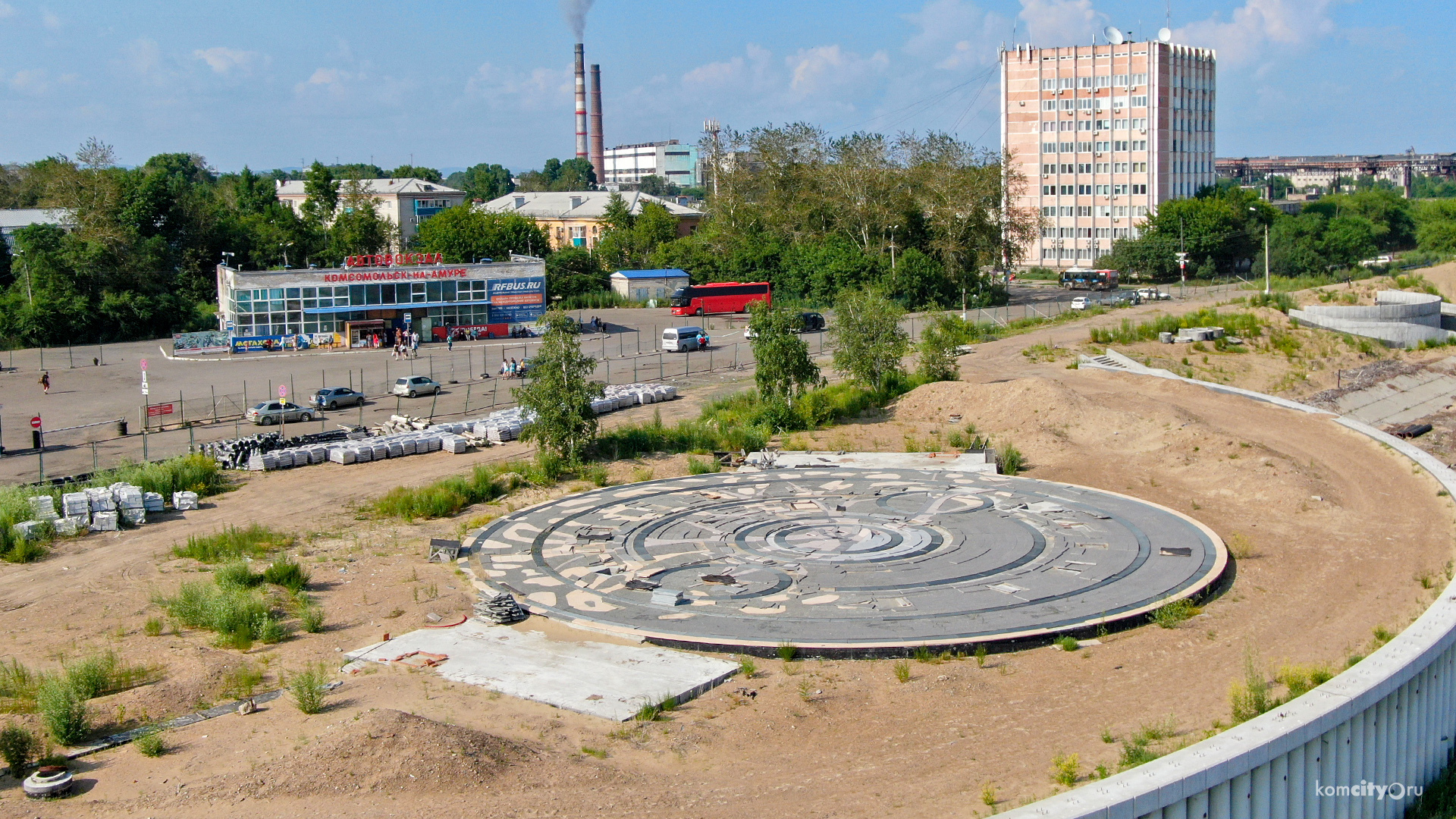 Пешеходный фонтан на Набережной заработает в сентябре — но это не точно