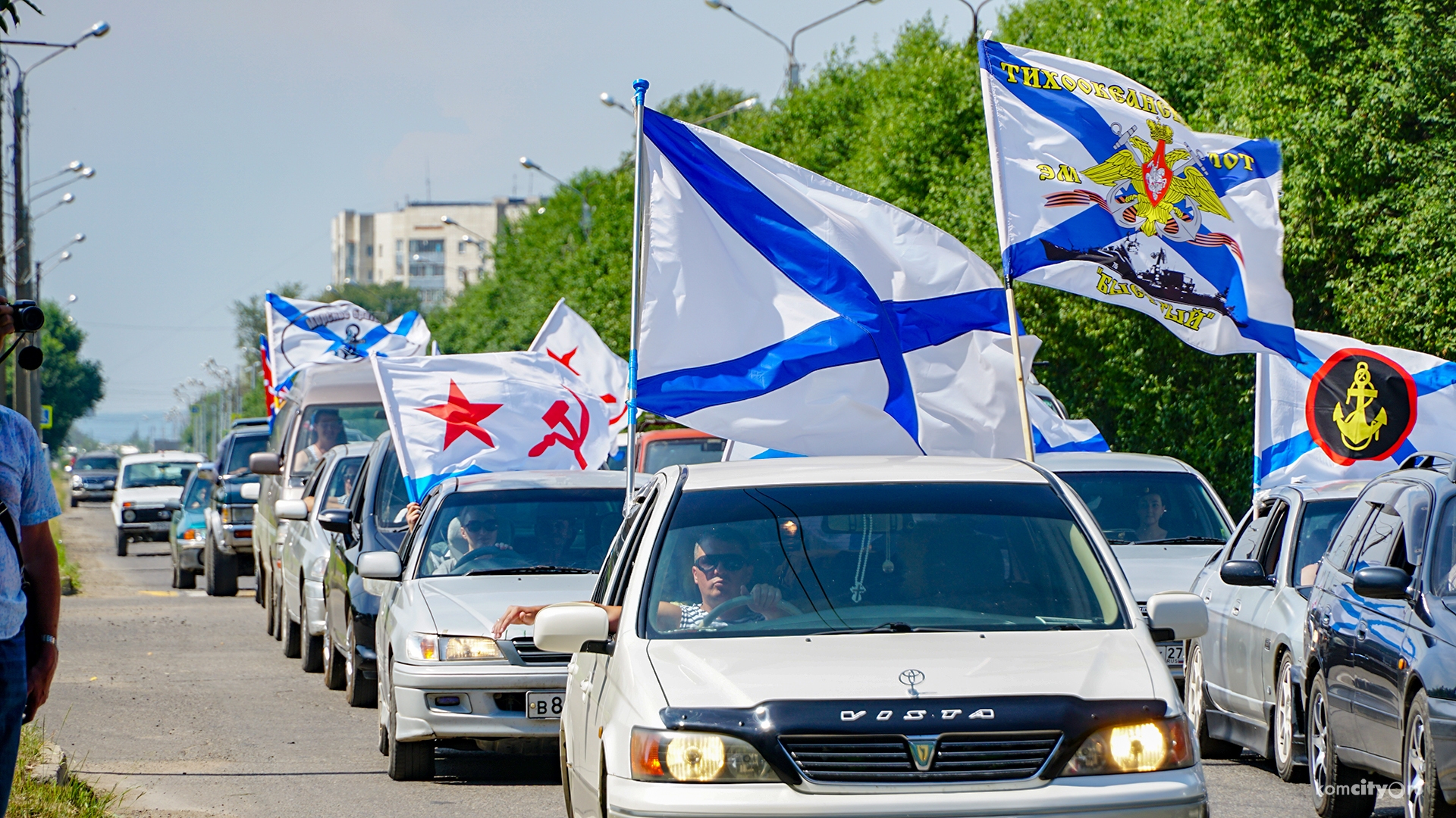 День ВМФ в Комсомольске отметили автопробегом