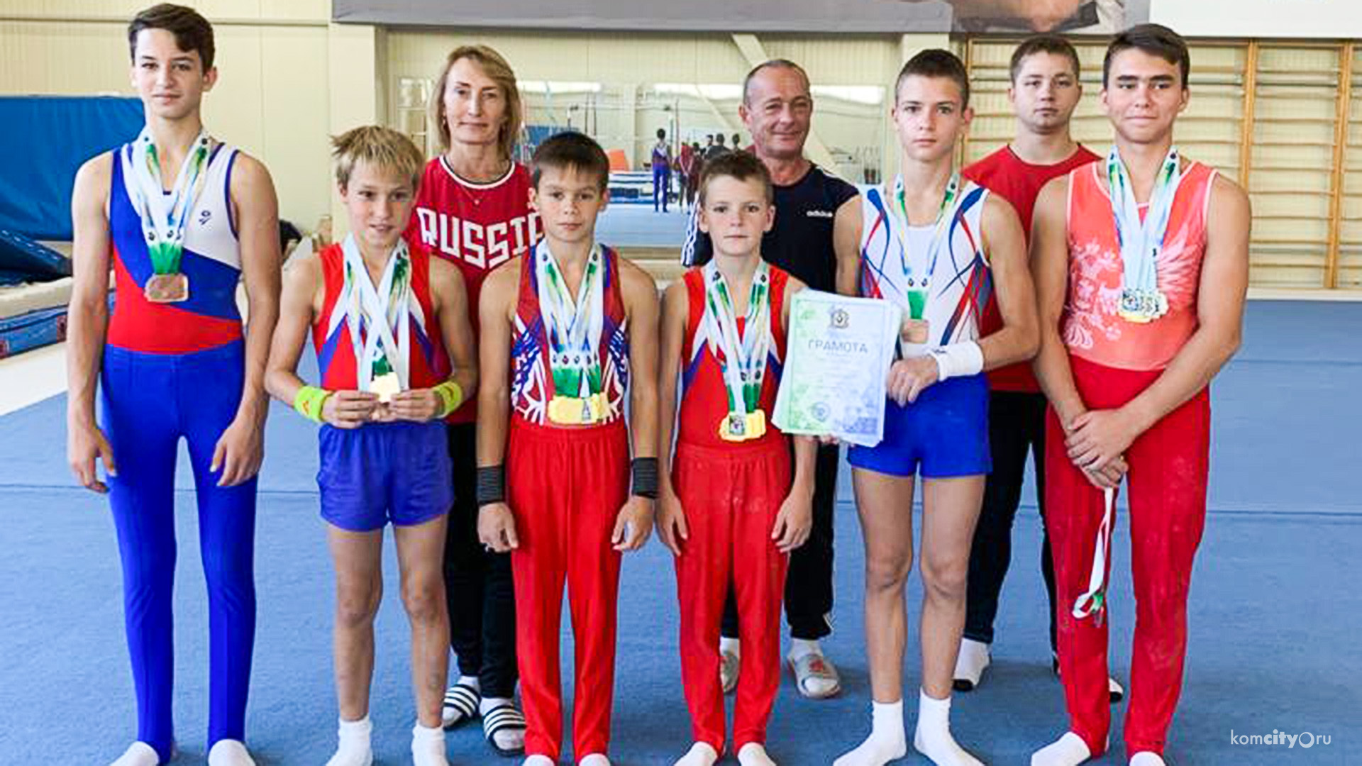 Гимнасты из Комсомольска вошли в число победителей краевых соревнований