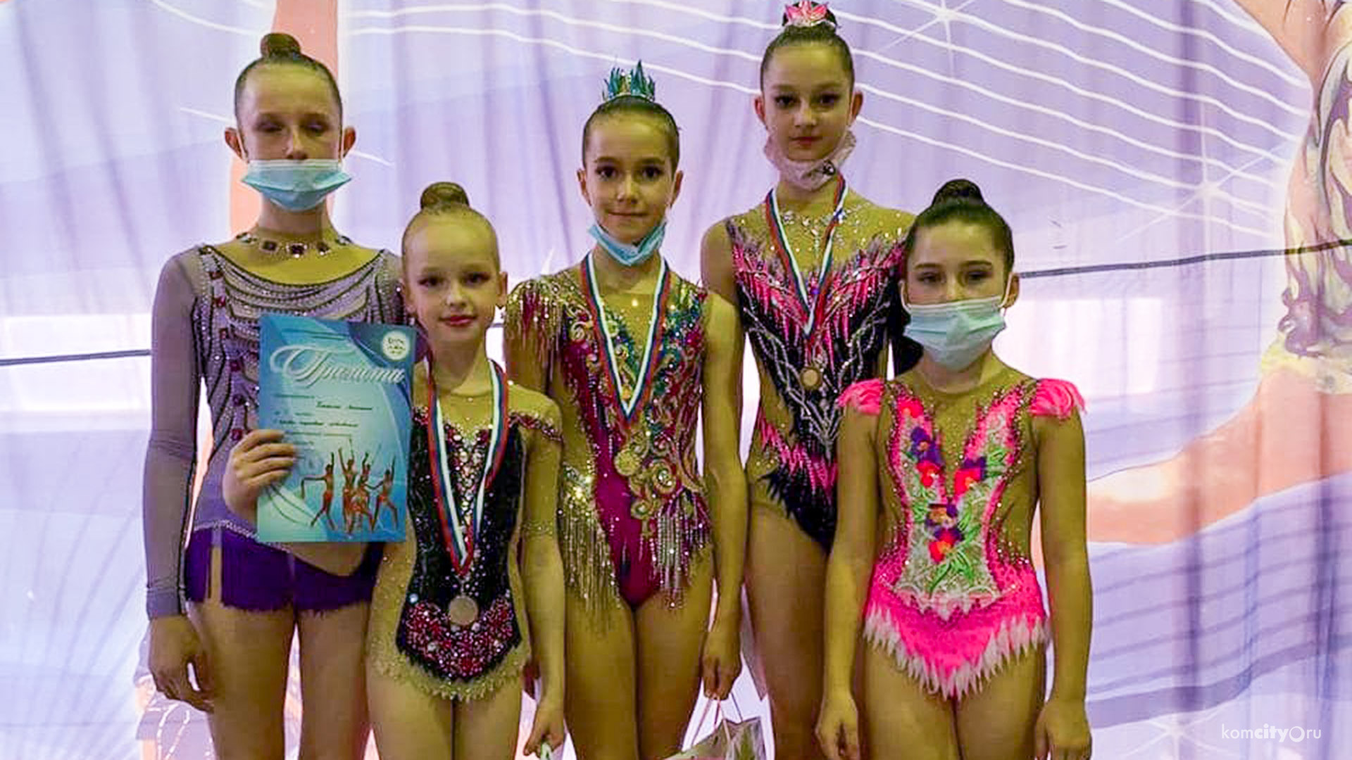 Комсомольские гимнастки выиграли пять медалей на краевом турнире