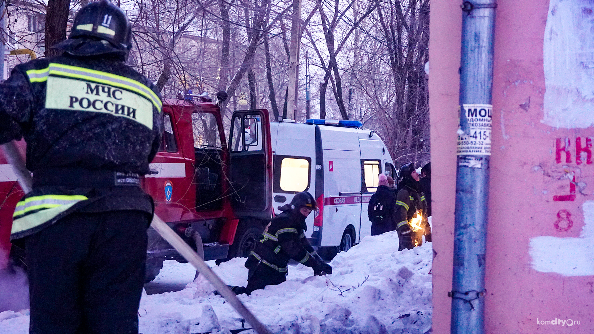 В пожаре на Ленинградской погиб человек